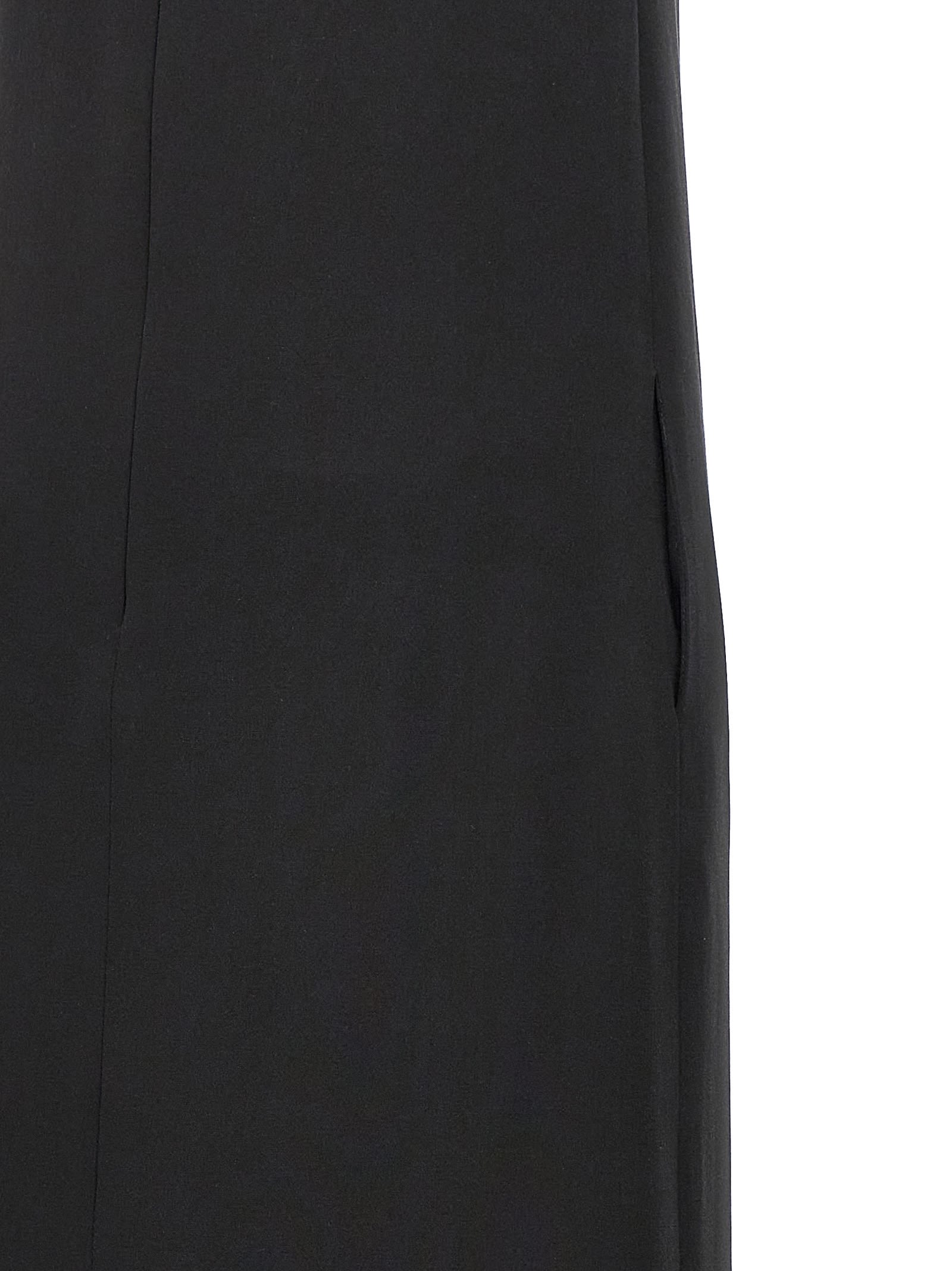 Shop Armarium Alia Long Dress In Black