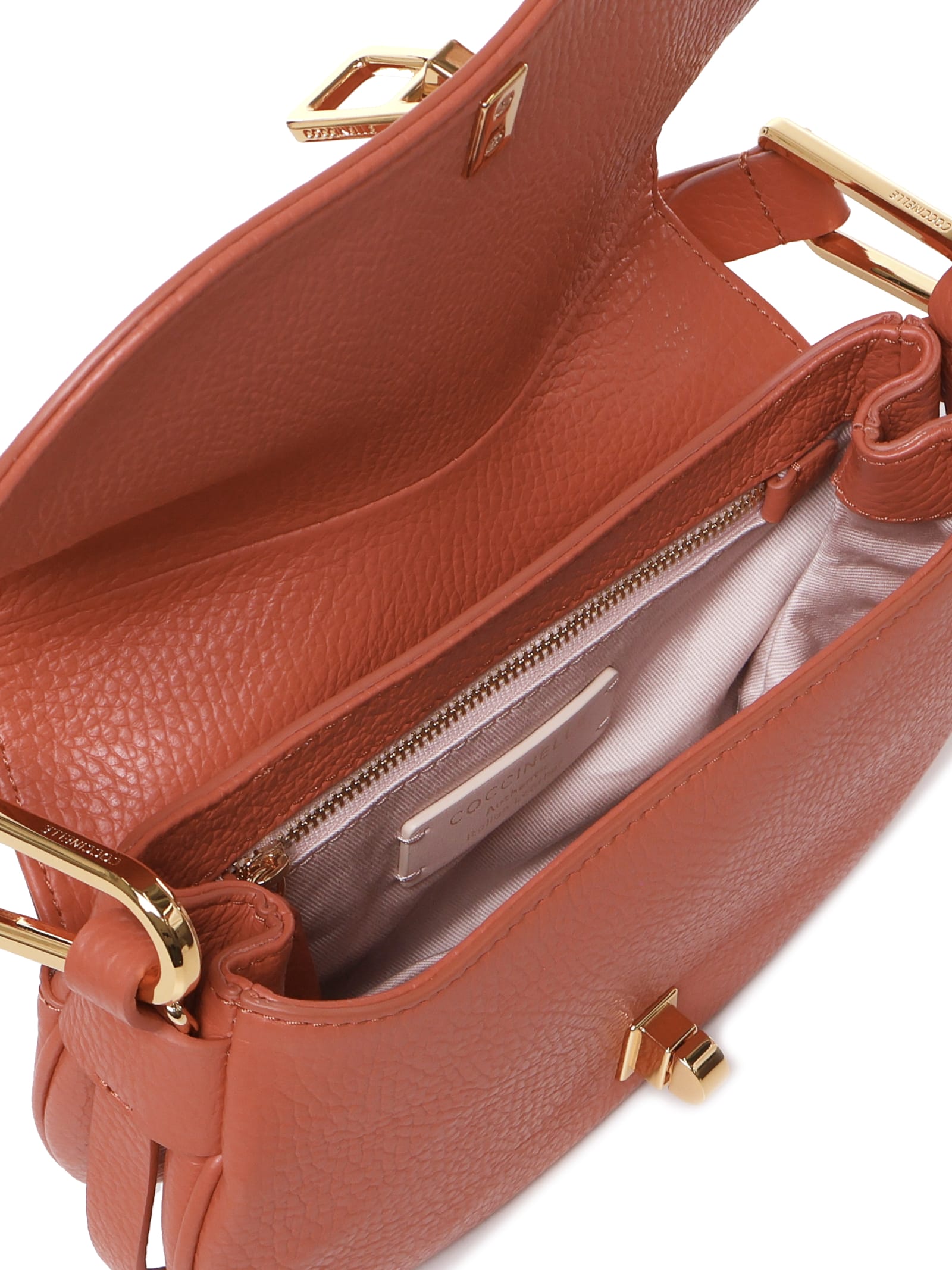 Shop Coccinelle Magie Medium Shoulder Bag In Grenadine Red