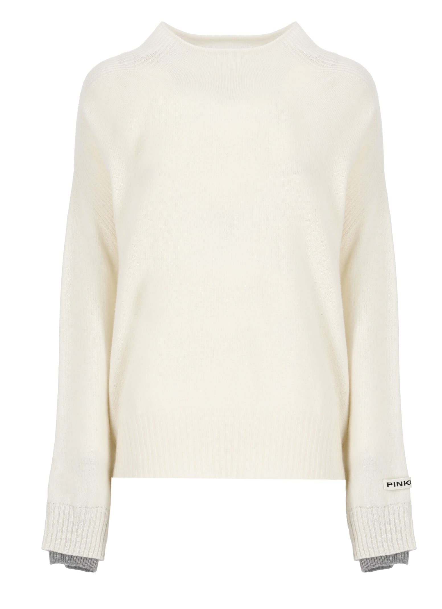 Shop Pinko Wool And Cashmere Sweater In Ivory