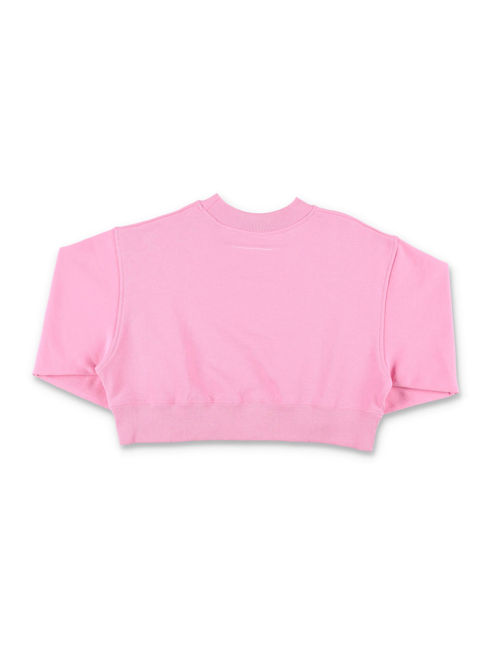 Shop Mm6 Maison Margiela Logo Sweatshirt In Pink
