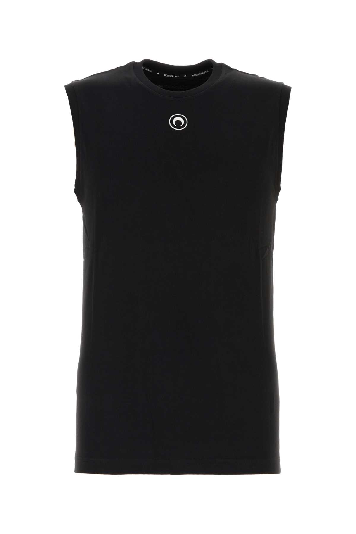 Black Cotton Tank Top