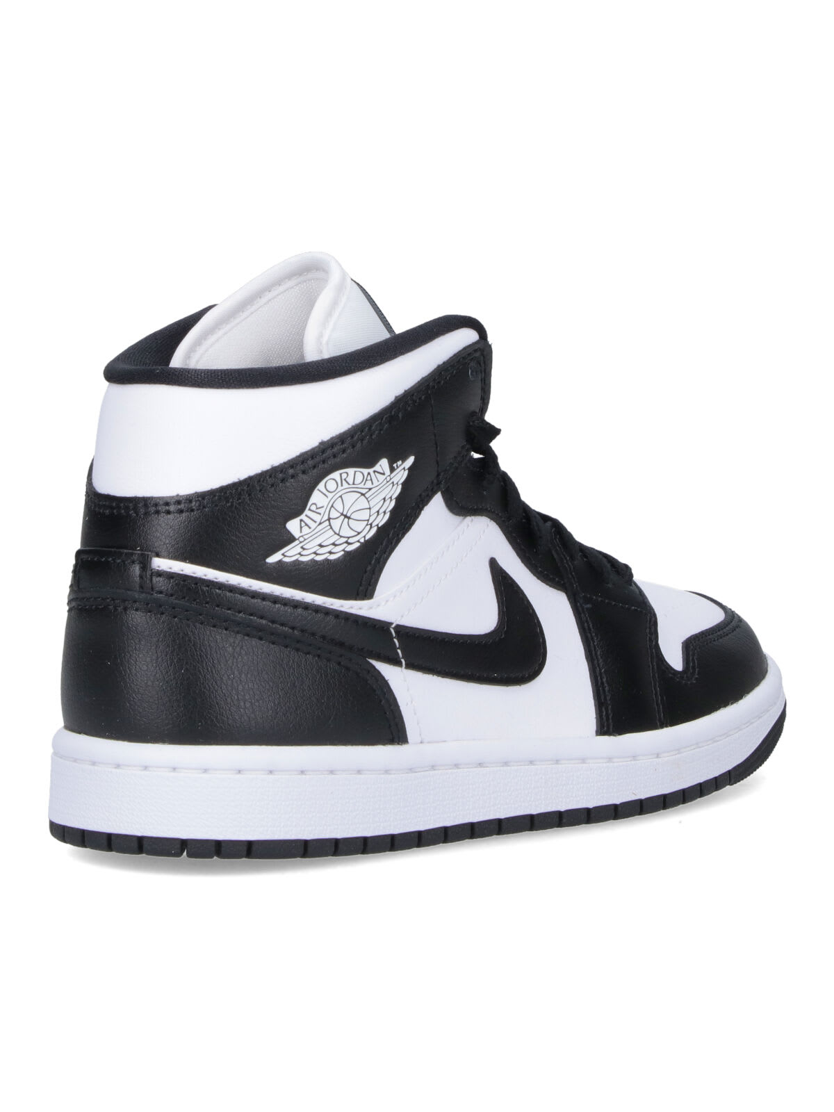 Nike Air Jordan 1 Mid Panda Sneakers In Black