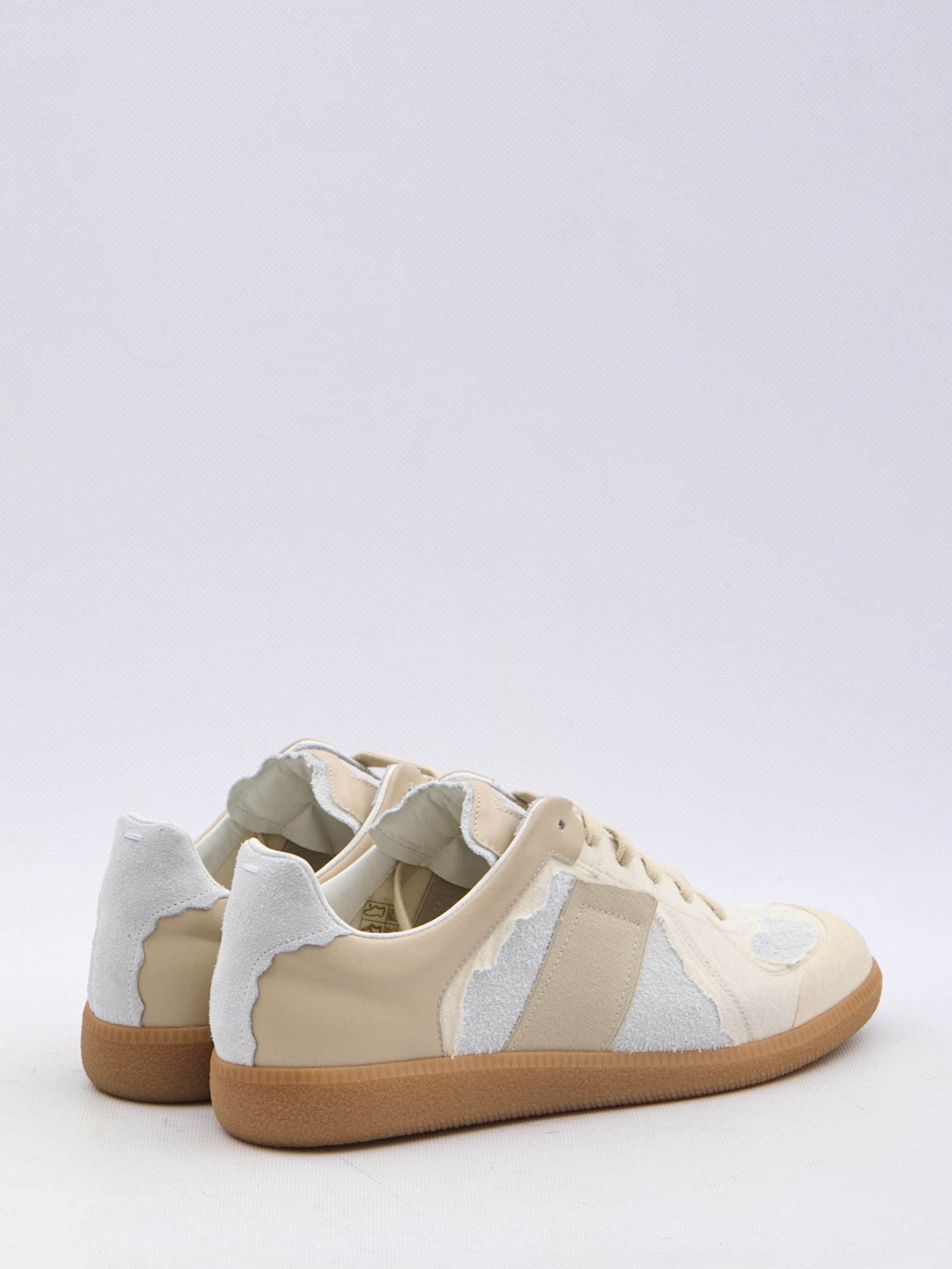 Shop Maison Margiela Recicla Replica Inside Out Sneakers In White