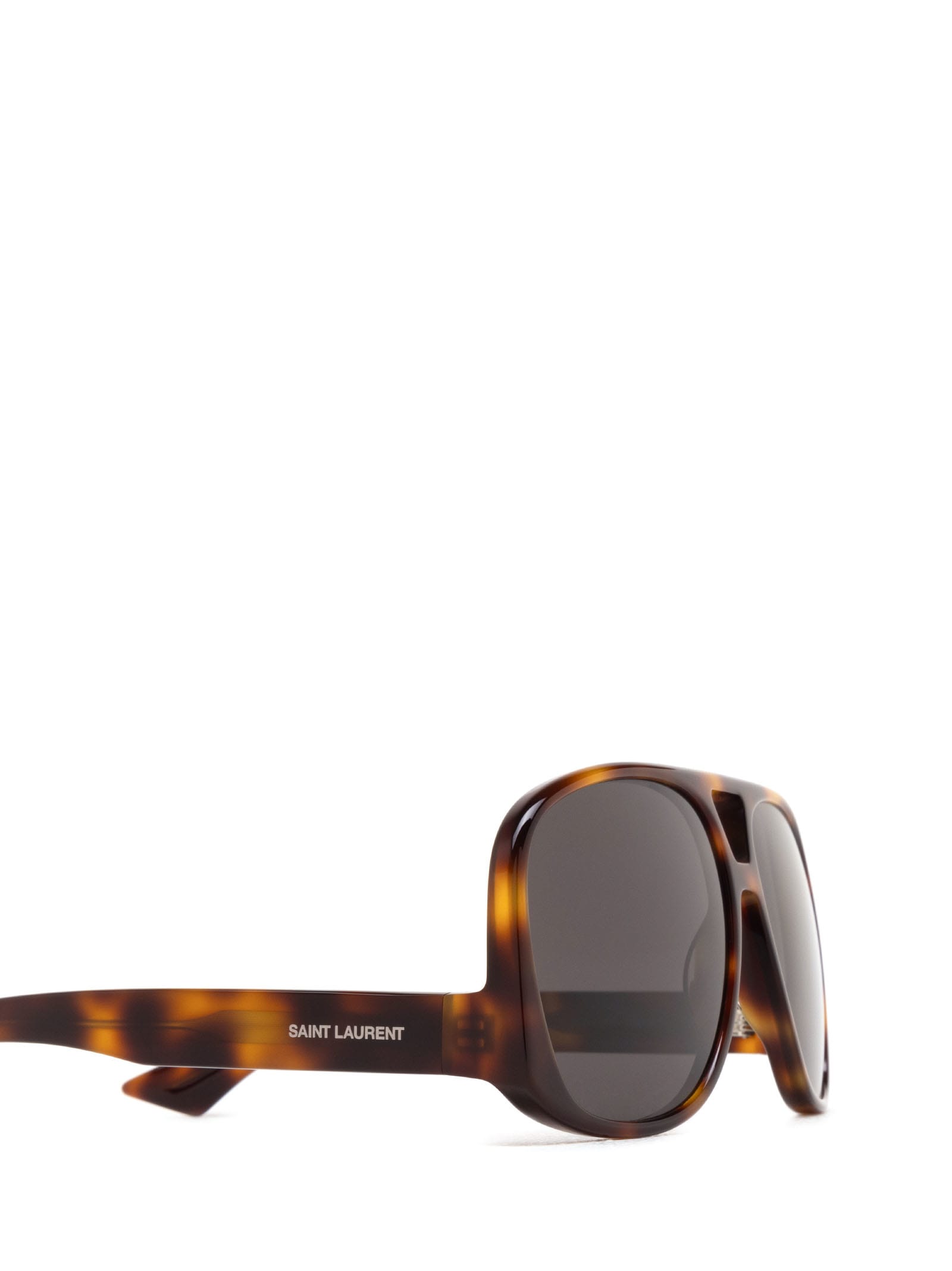 Shop Saint Laurent Sl 652 Havana Sunglasses