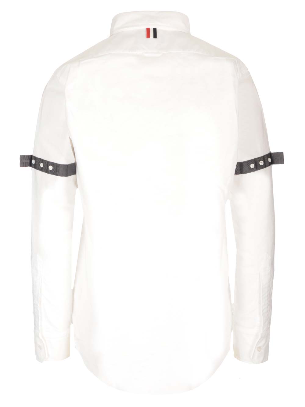 Shop Thom Browne Classic Shirt With Bracelets In White