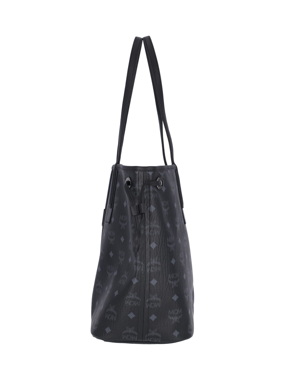 Shop Mcm Liz Medium Reversible Tote Bag In Black