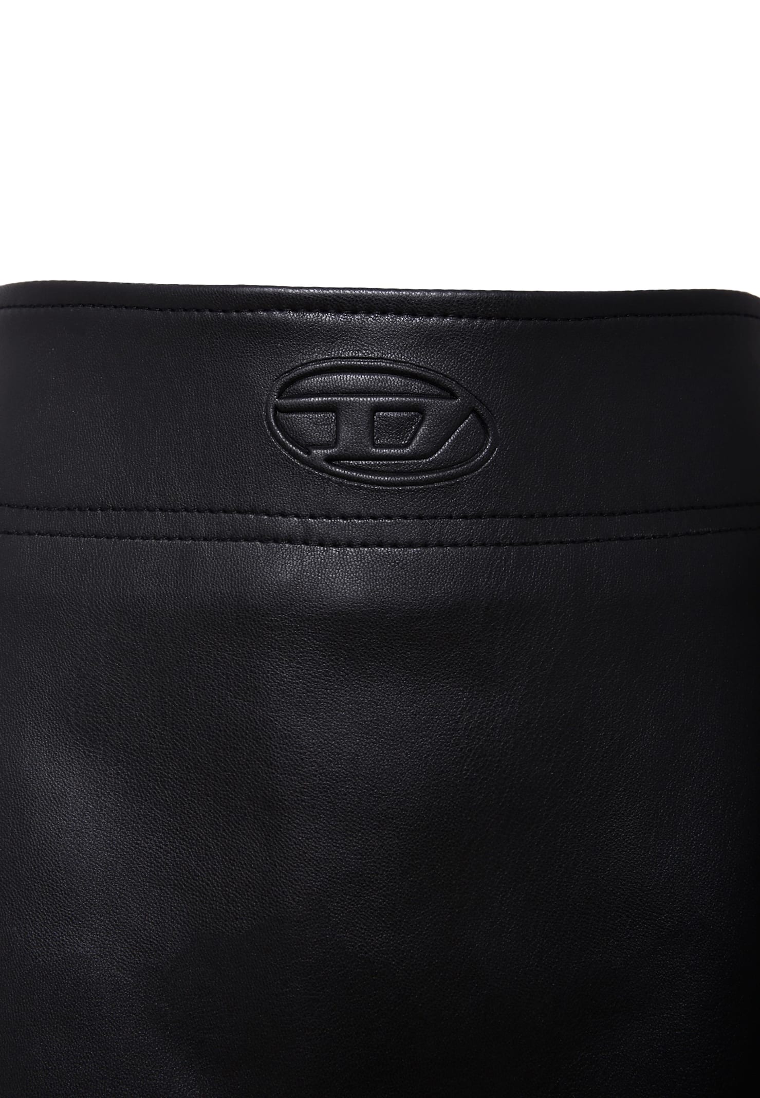 Diesel Black Skirt For Girl With Logo In Black