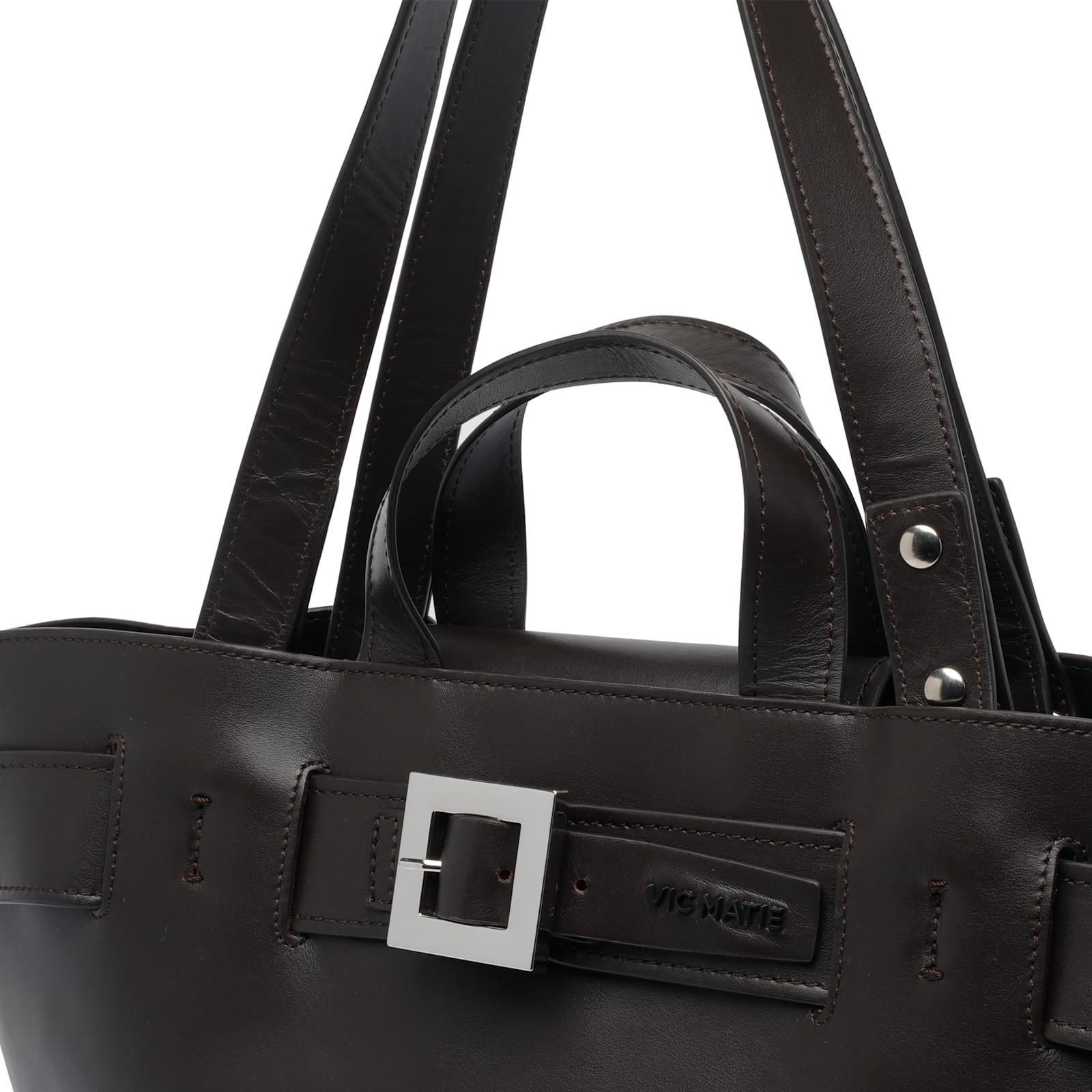 Vic Matie Bardo Tote Bag In Brown