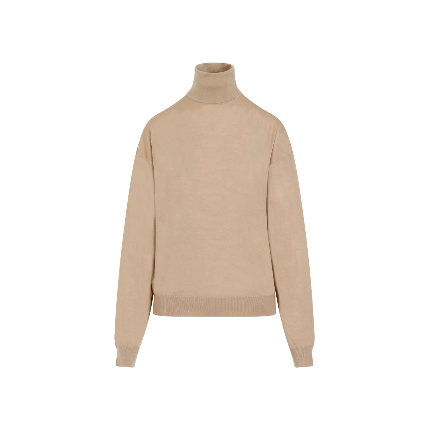 Shop Saint Laurent Wool Sweater In Camel