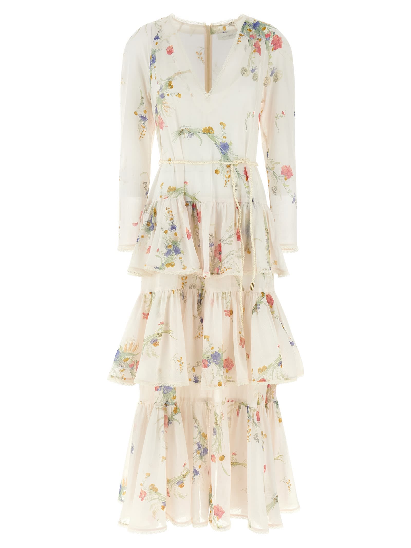 Zimmermann Lucky Maxi Dress In Neutral