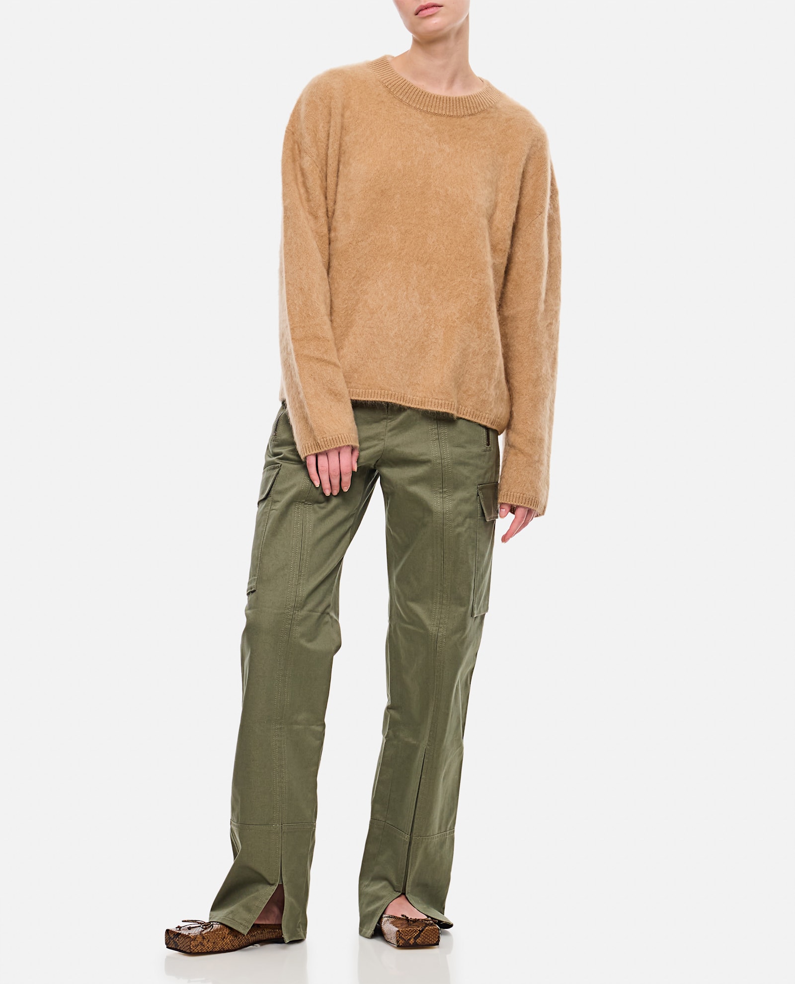 Shop Lisa Yang Natalia Cashmere Sweater In Brown