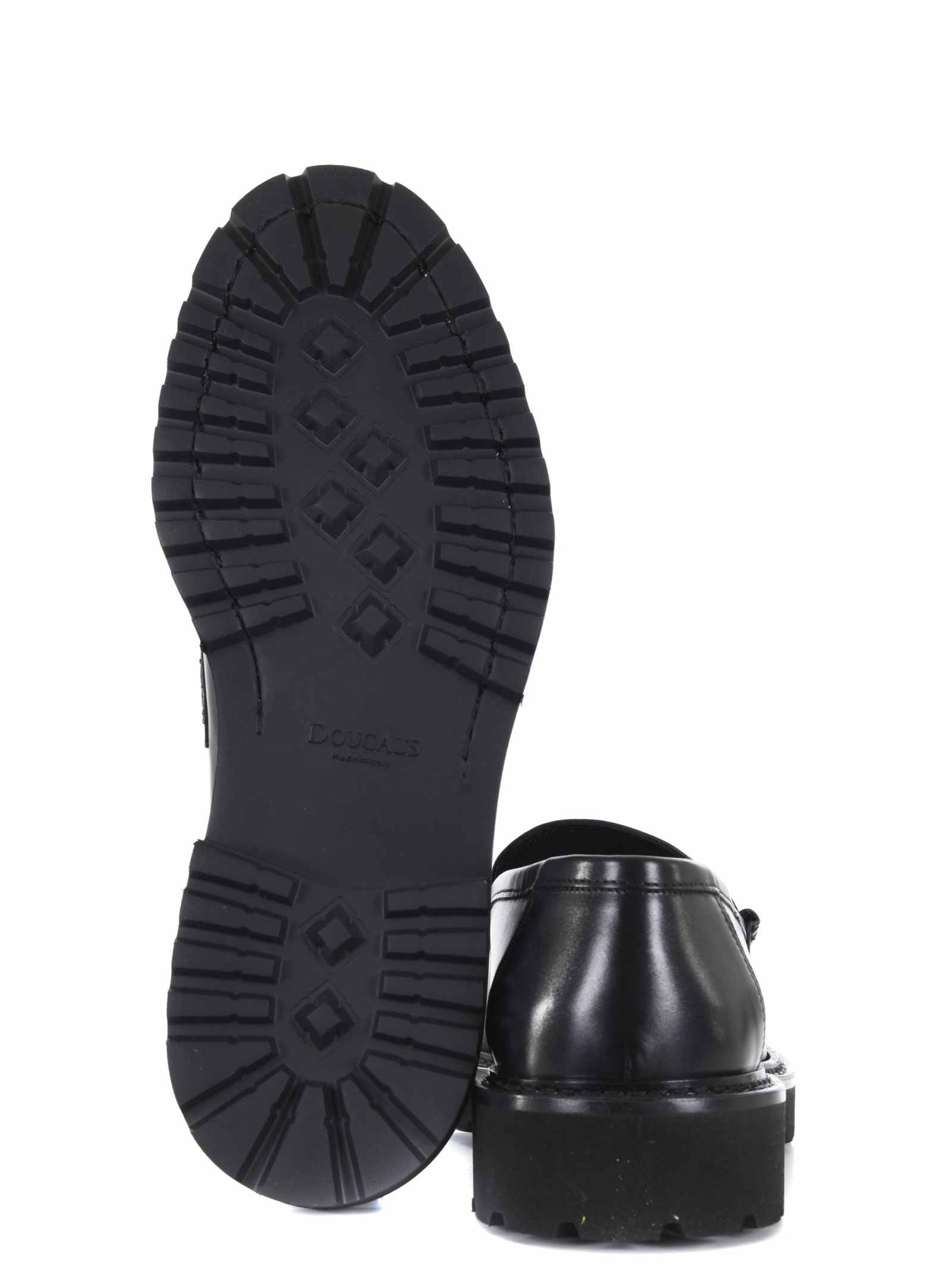 Shop Doucal's Doucals Moccasins In Black