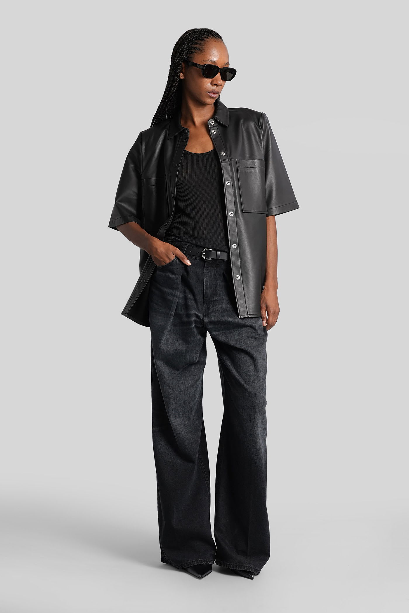 Haikure Candy Jeans In Black Denim In Black