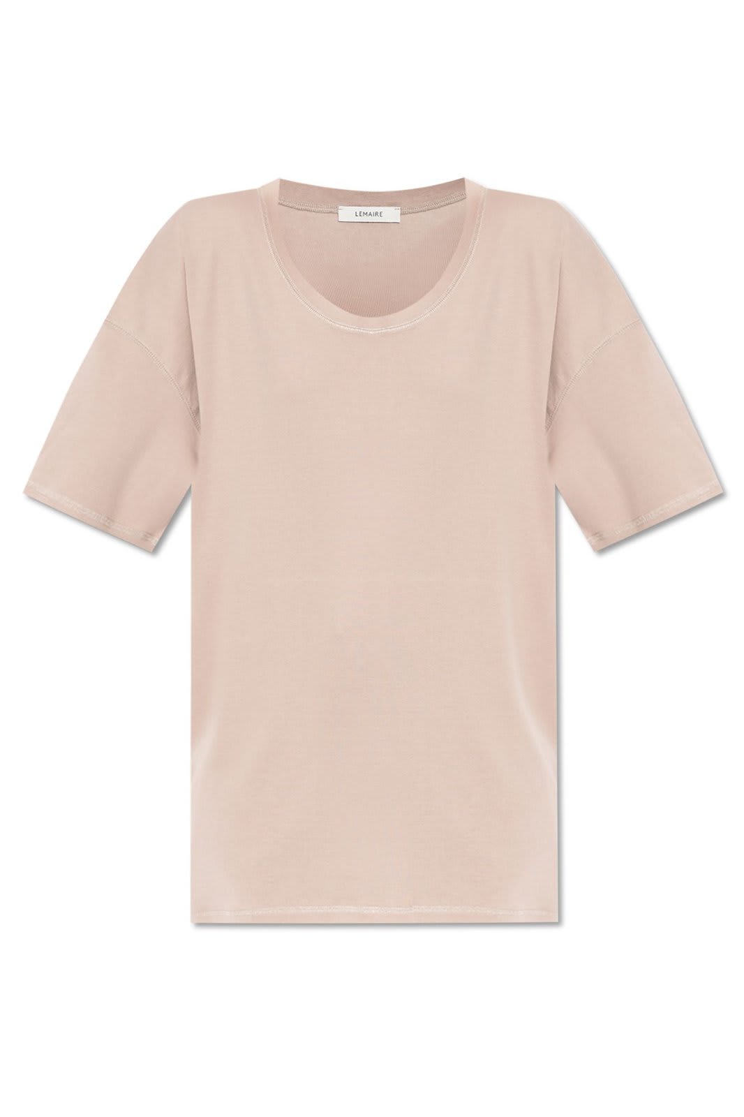 Shop Lemaire Short-sleeved Scoop-neck T-shirt In Violet Ice