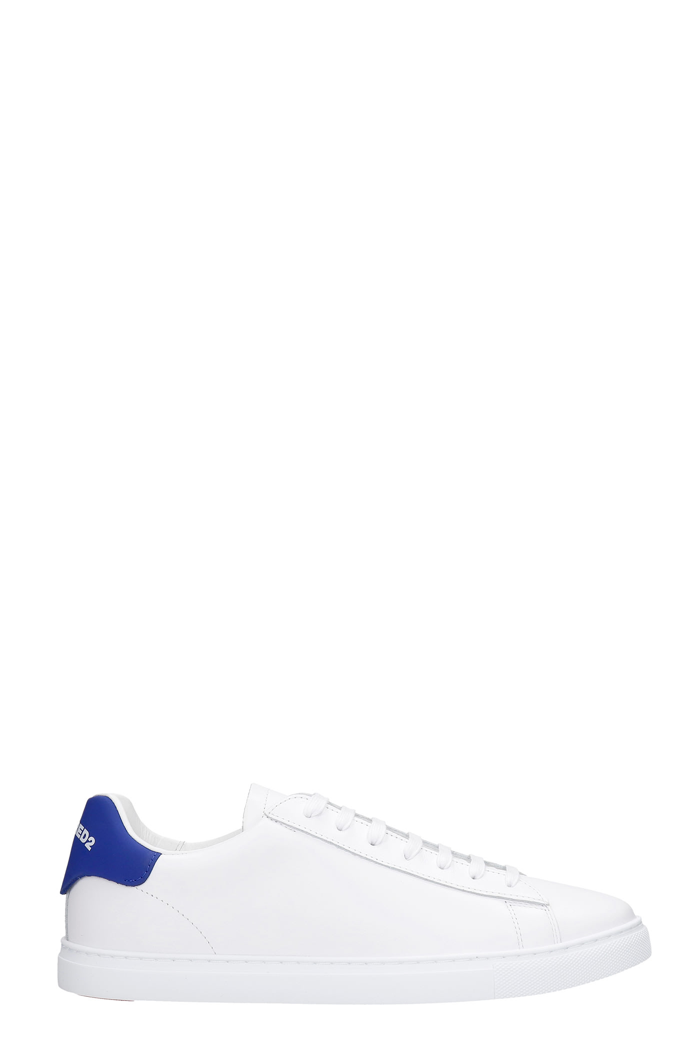 DSQUARED2 NEW TENNIS SNEAKERS IN WHITE LEATHER,SNM000511570001M328