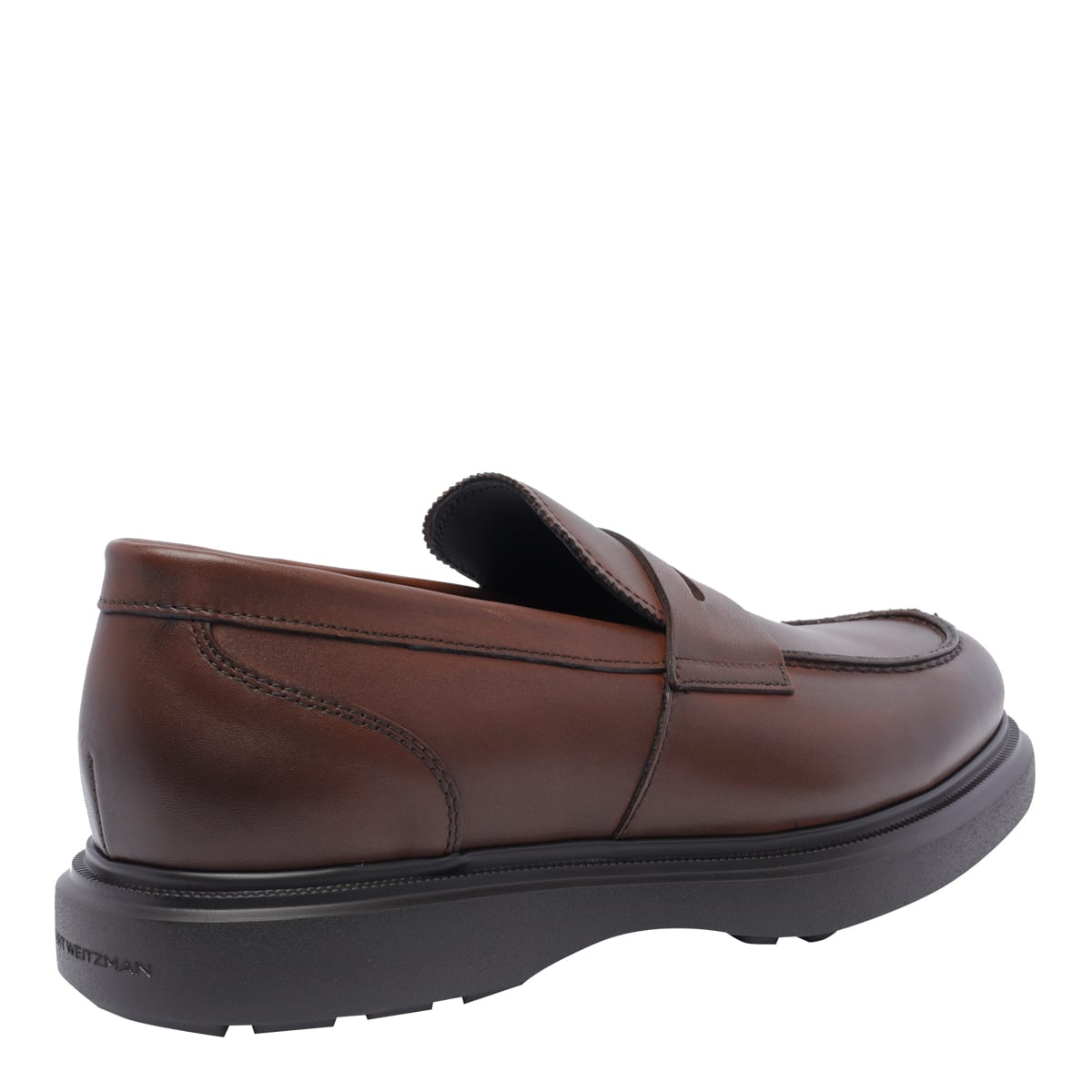 Shop Stuart Weitzman Alvin Loafers In Brown