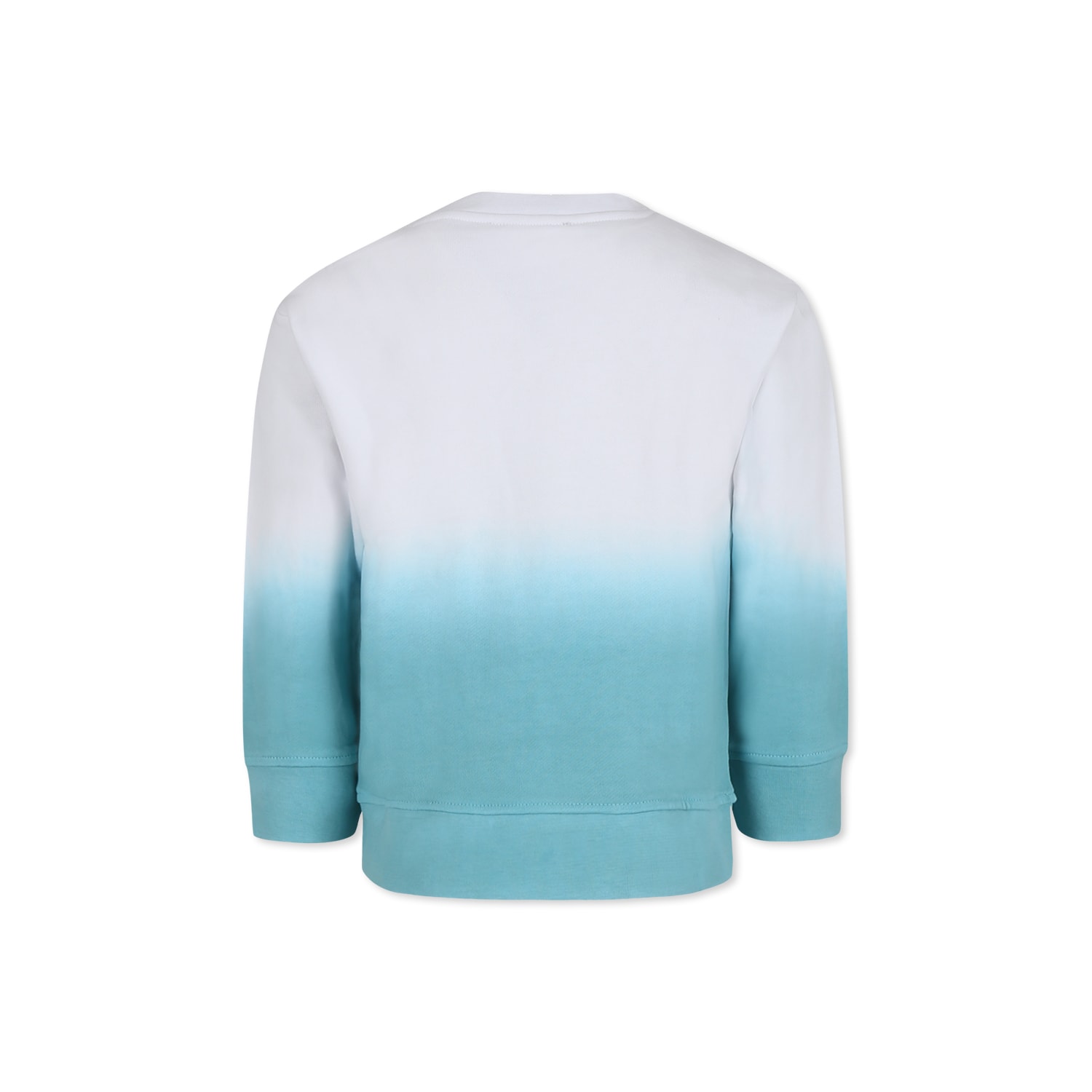 Stella Mccartney White Sweatshirt For Boy With Logo In Multicolor