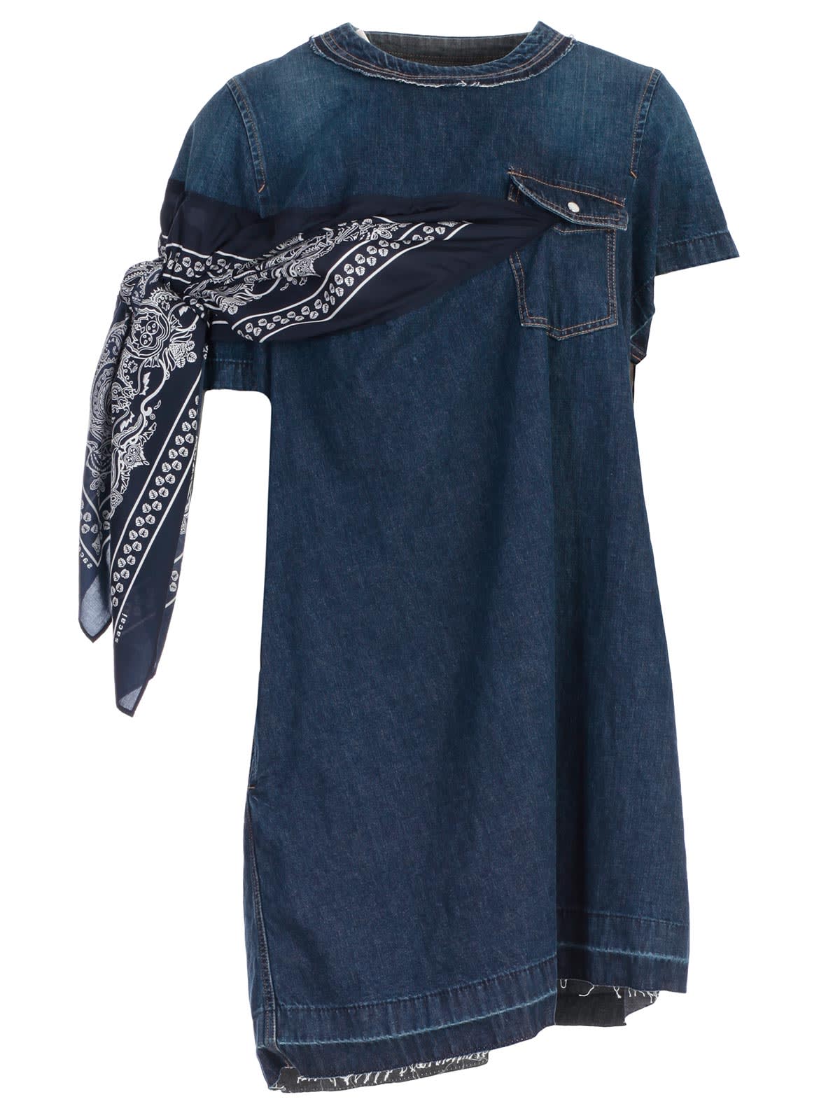 sacai denim dress