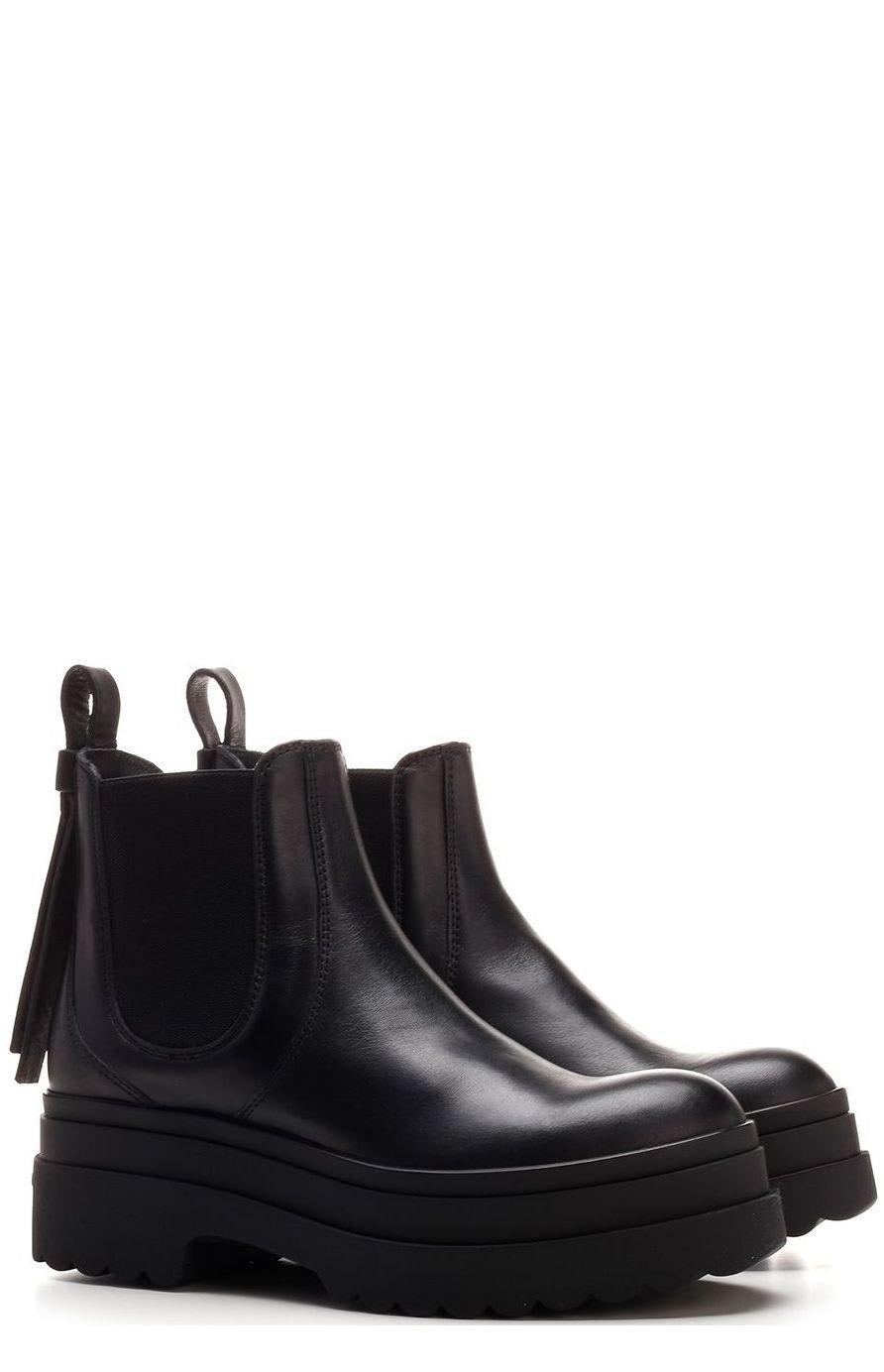 Shop Red Valentino Redvalentino Chelsea Ankle Boots In Black