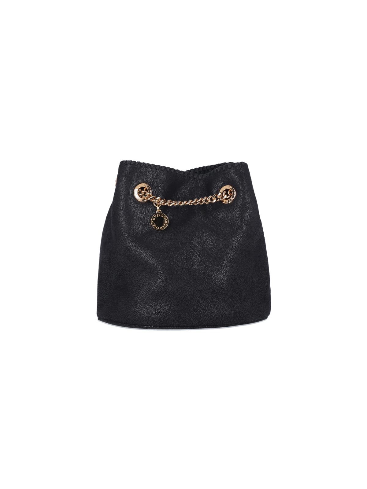 Shop Stella Mccartney Falabella Bucket Bag In Black