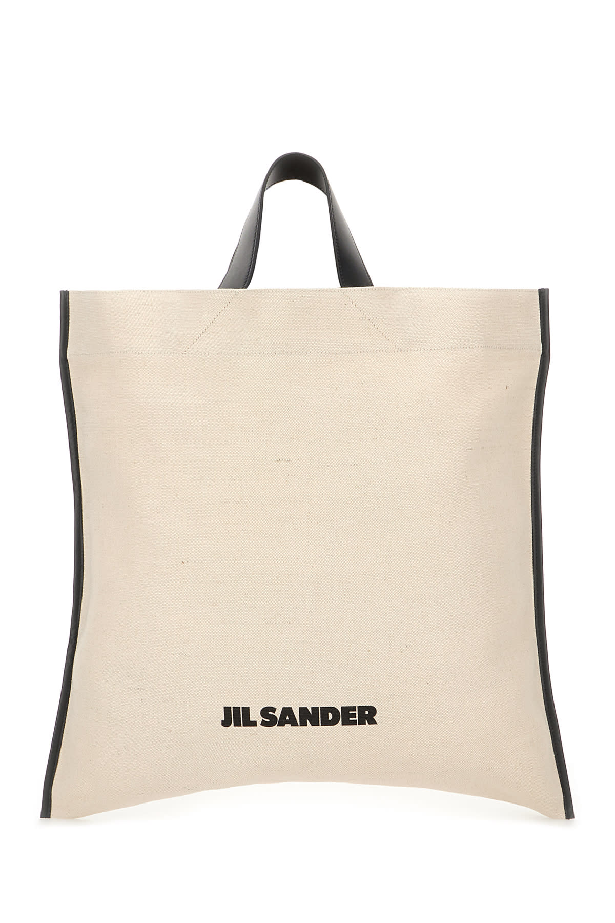 Jil Sander Sand Canvas Shopping Bag In 280