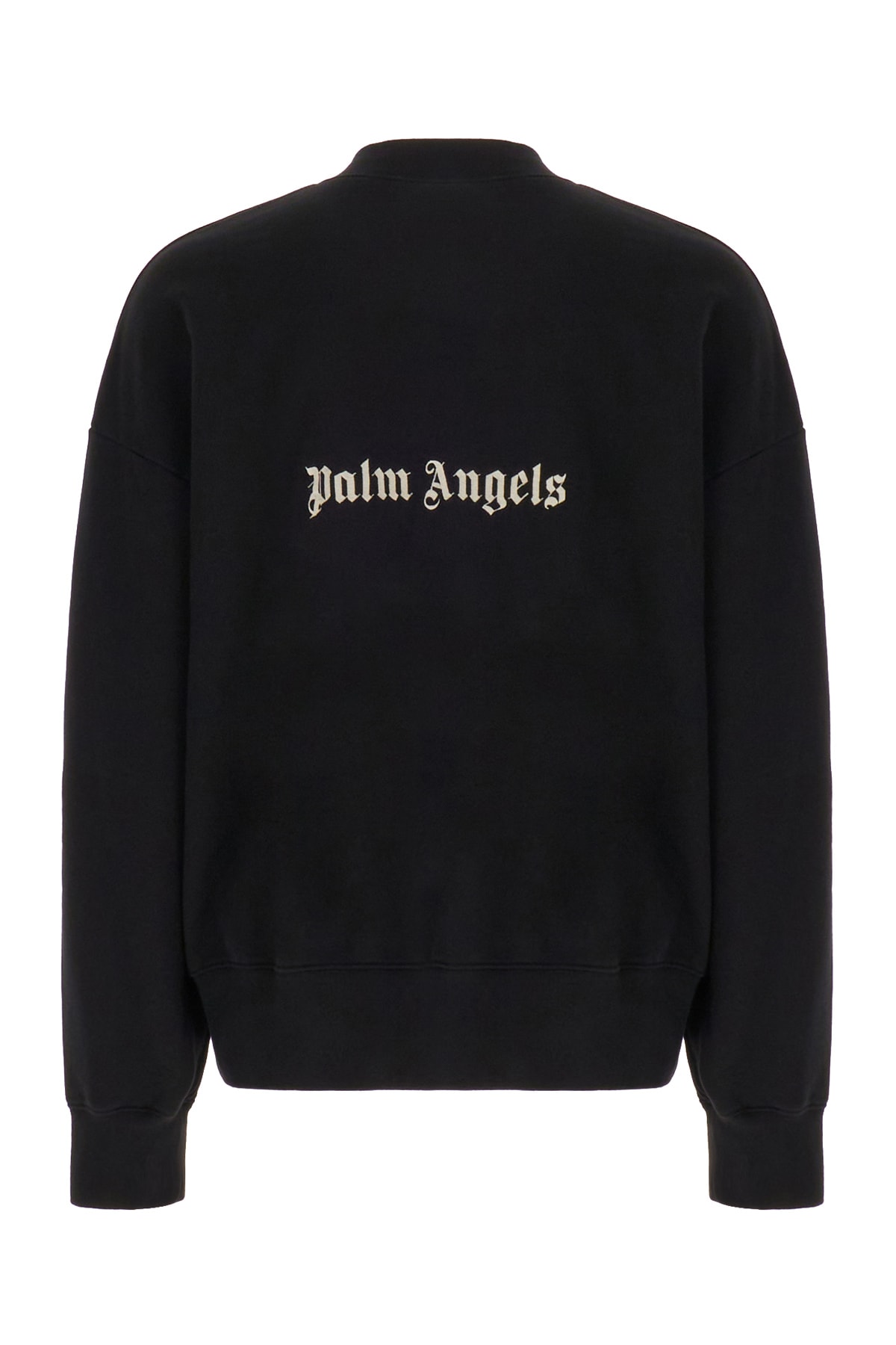 Shop Palm Angels Black Cotton Oversize Sweatshirt In 1003