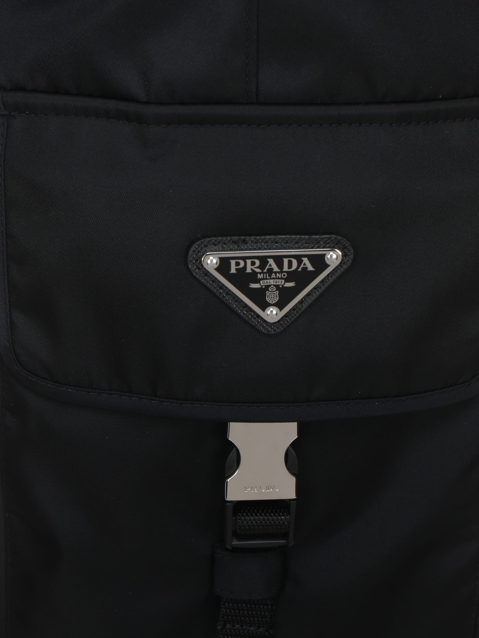 Shop Prada Pants In Nero