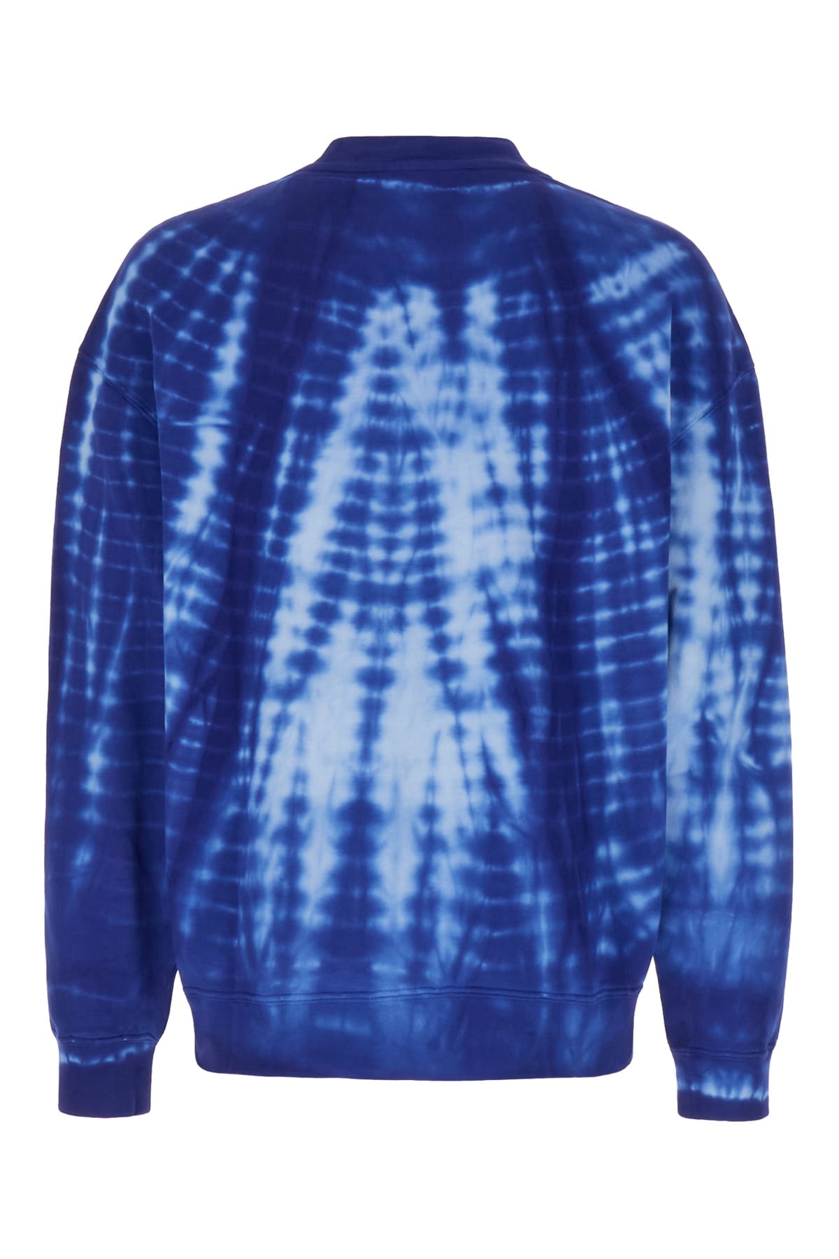 Shop Marcelo Burlon County Of Milan Multicolor Cotton Oversize Sweatshirt In Blue White