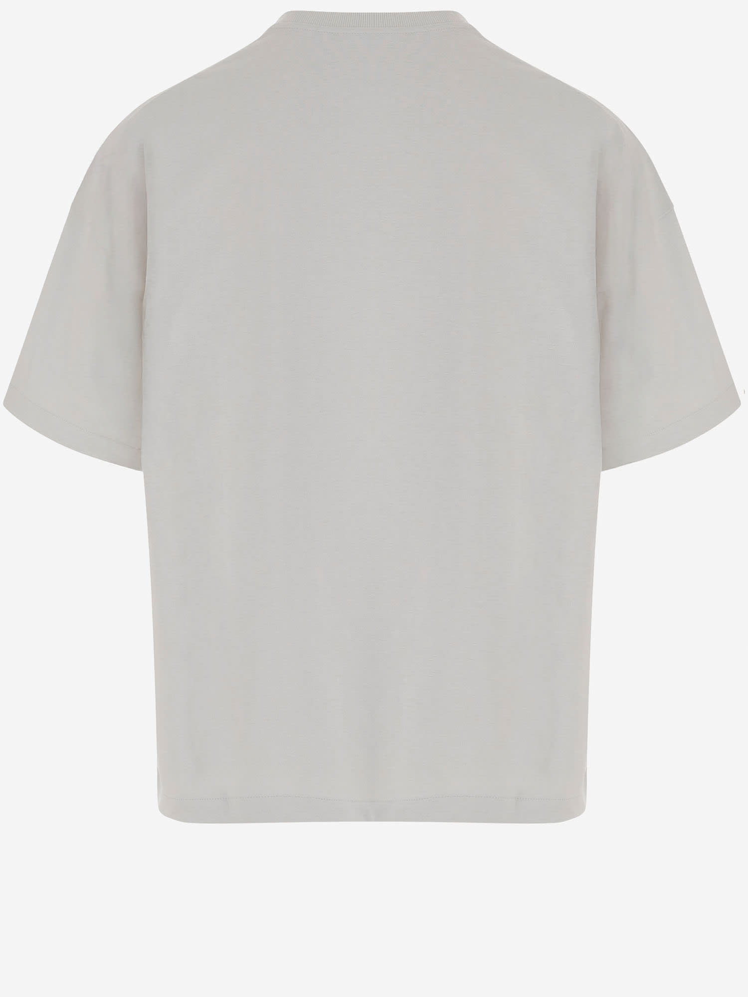 Jil Sander Logo T-shirt By . The Brand Presents A Minimalist Style That Is Appreciated Wor In Gray