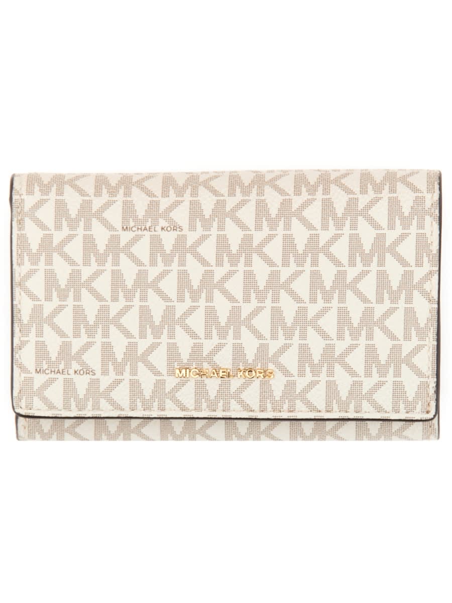Michael Kors Logo Pattern Wallet Card Slots
