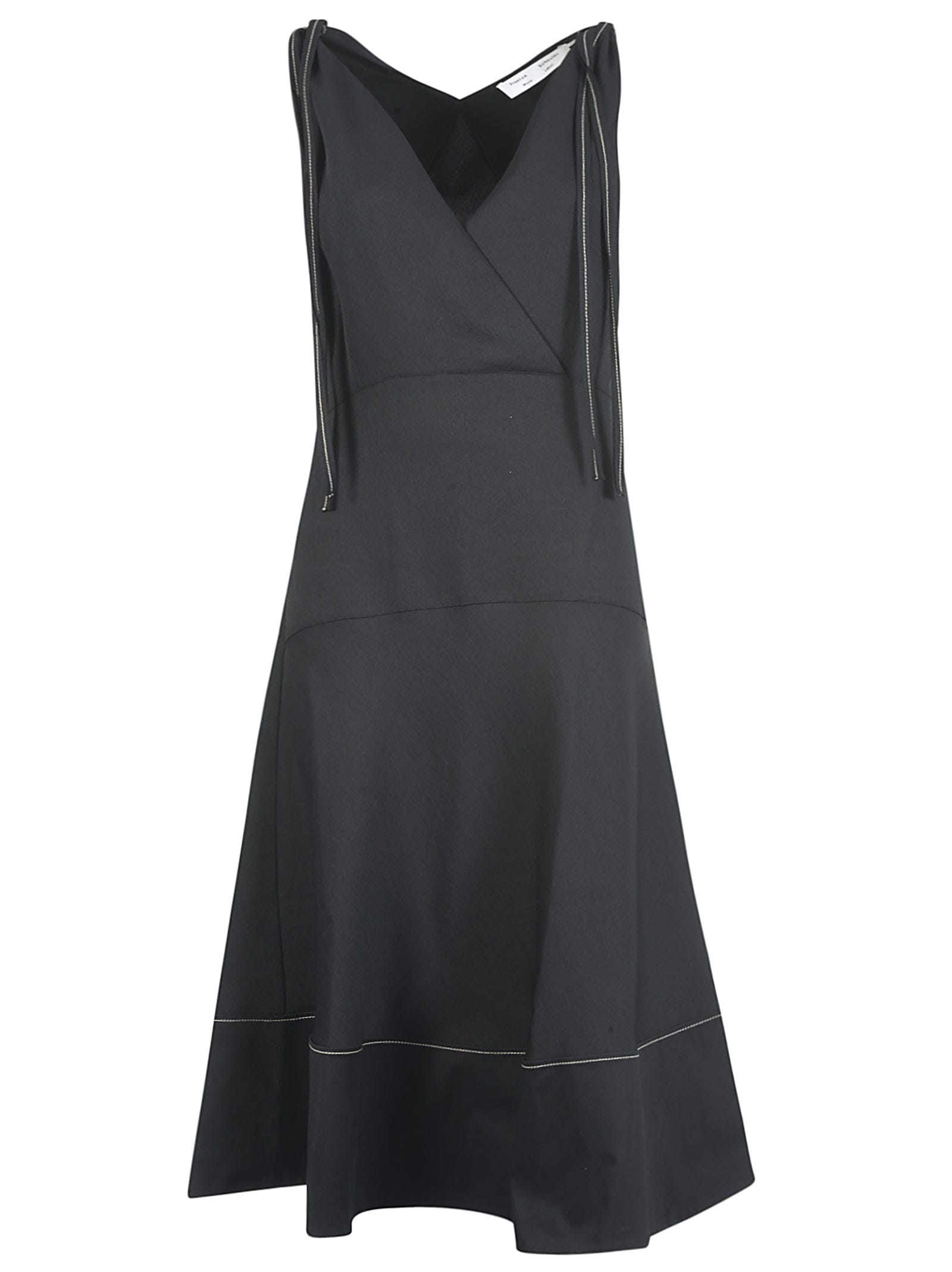 Proenza Schouler Sleeveless Long Tassel Detailed Dress In Black