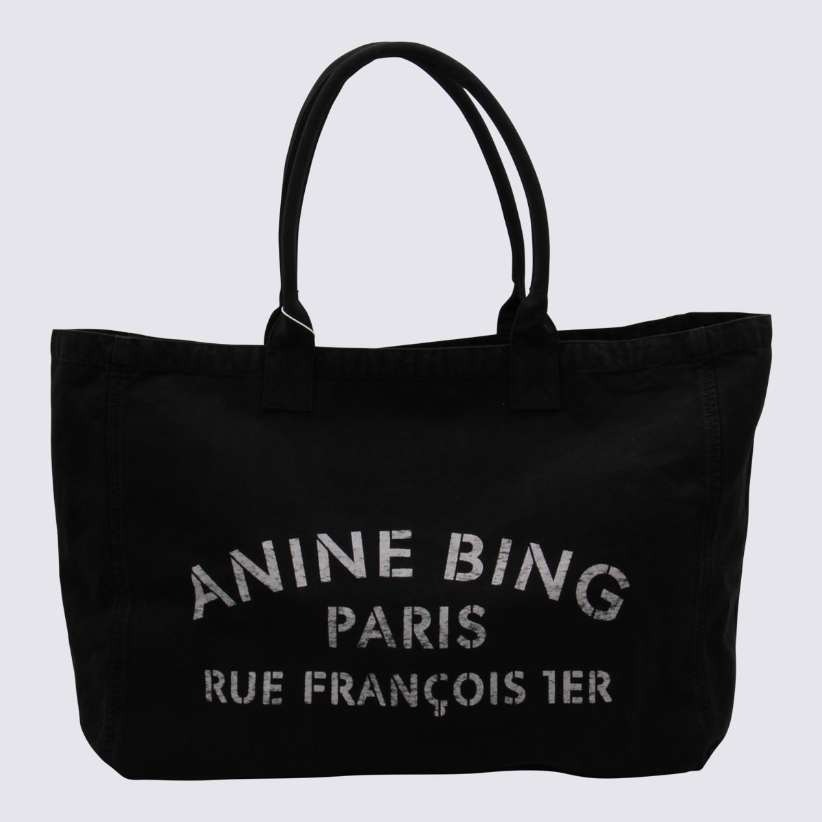 Anine Bing Black Cotton Totes