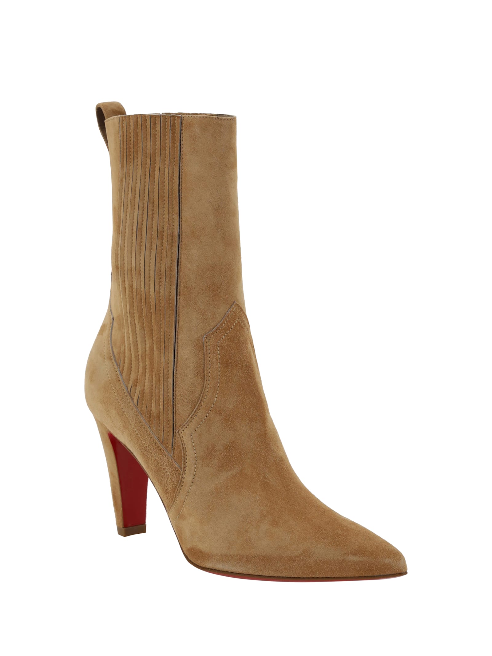 Shop Christian Louboutin Ankle Boots In Lionne