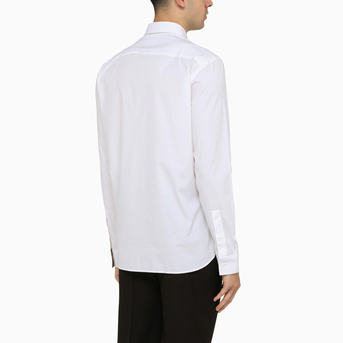 Shop Burberry Classic White Poplin Shirt