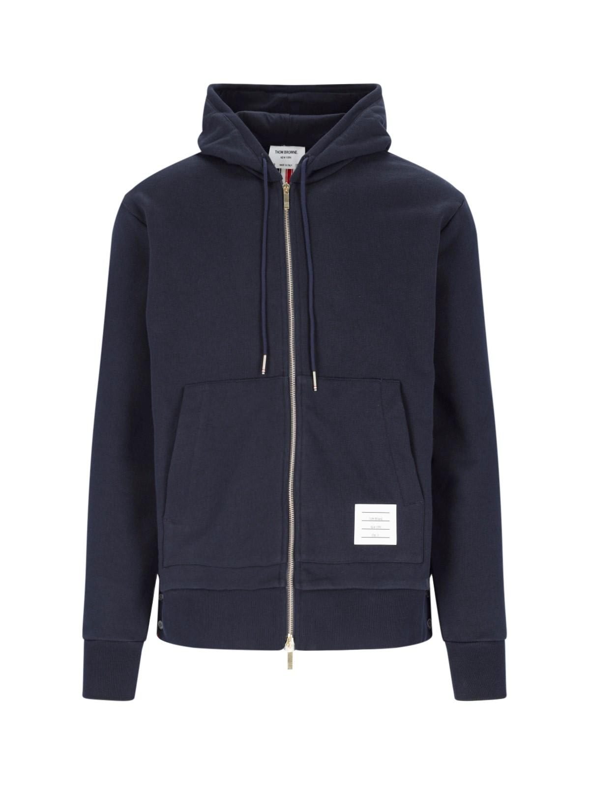 Shop Thom Browne Zip Sweatshirt