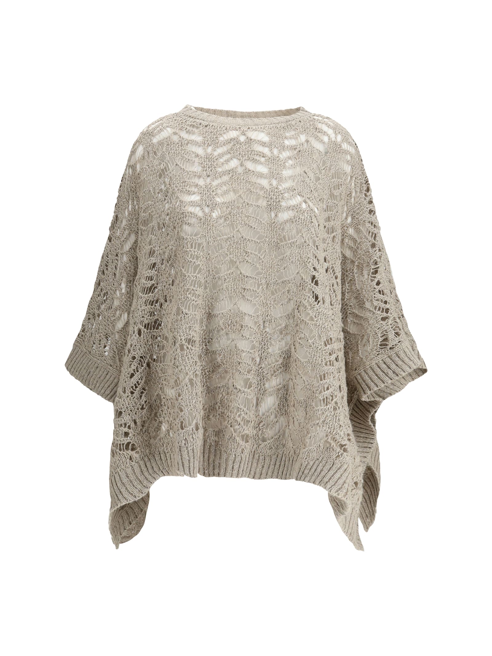 Brunello Cucinelli Crocheted Poncho
