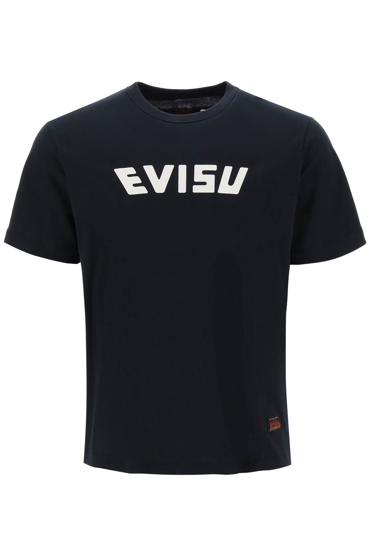 EVISU CREW-NECK T-SHIRT WITH PRINTS