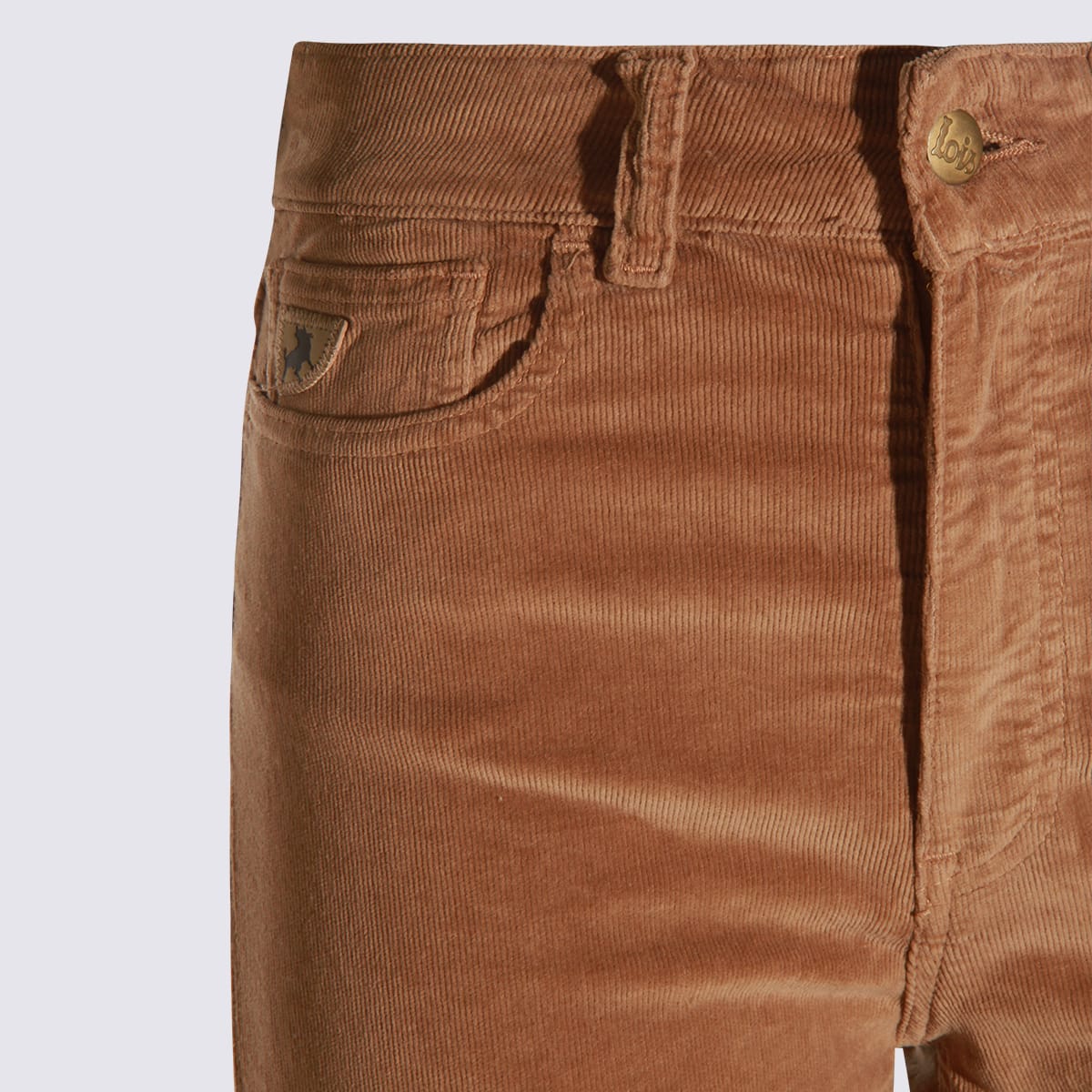 Lois Tobacco Cotton Jeans In Brown