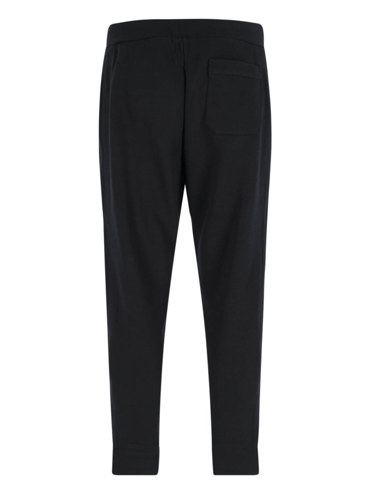 Polo Ralph Lauren Straight Leg Trousers Elastic Waistband In Black