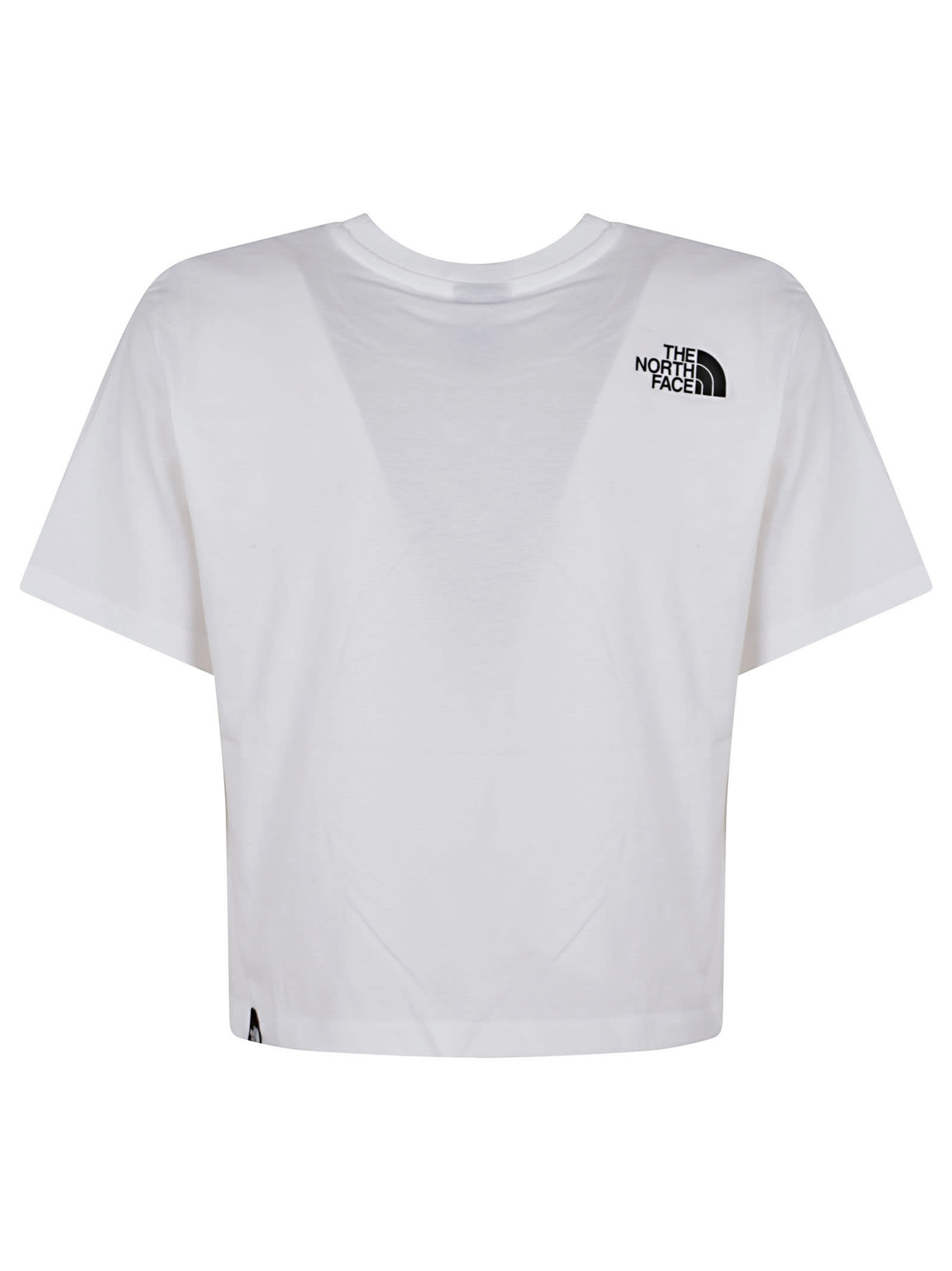 Shop The North Face W Simple Dome Cropped Slim Tee In White