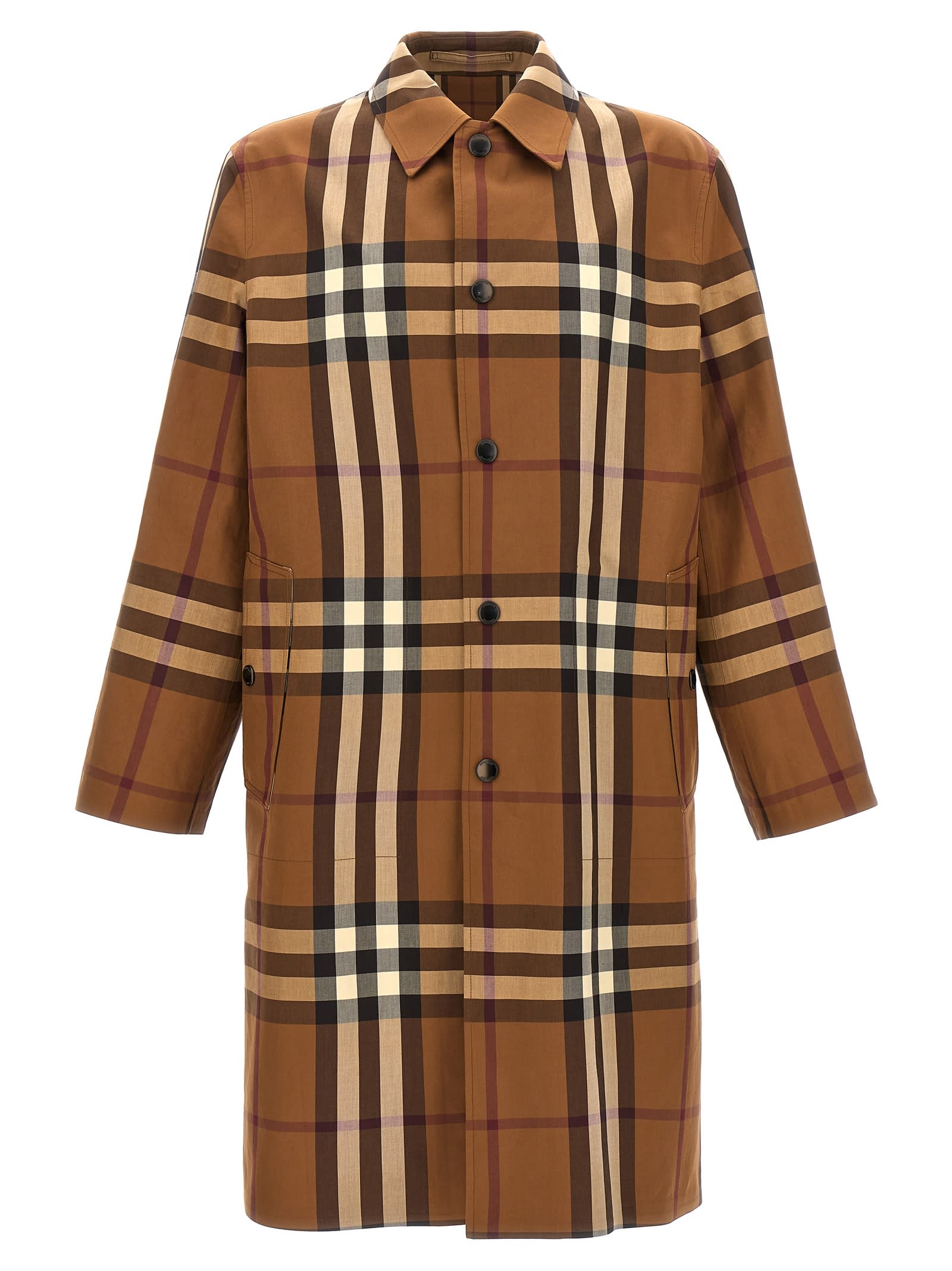 Shop Burberry Abbeystead Trench Coat In Brown