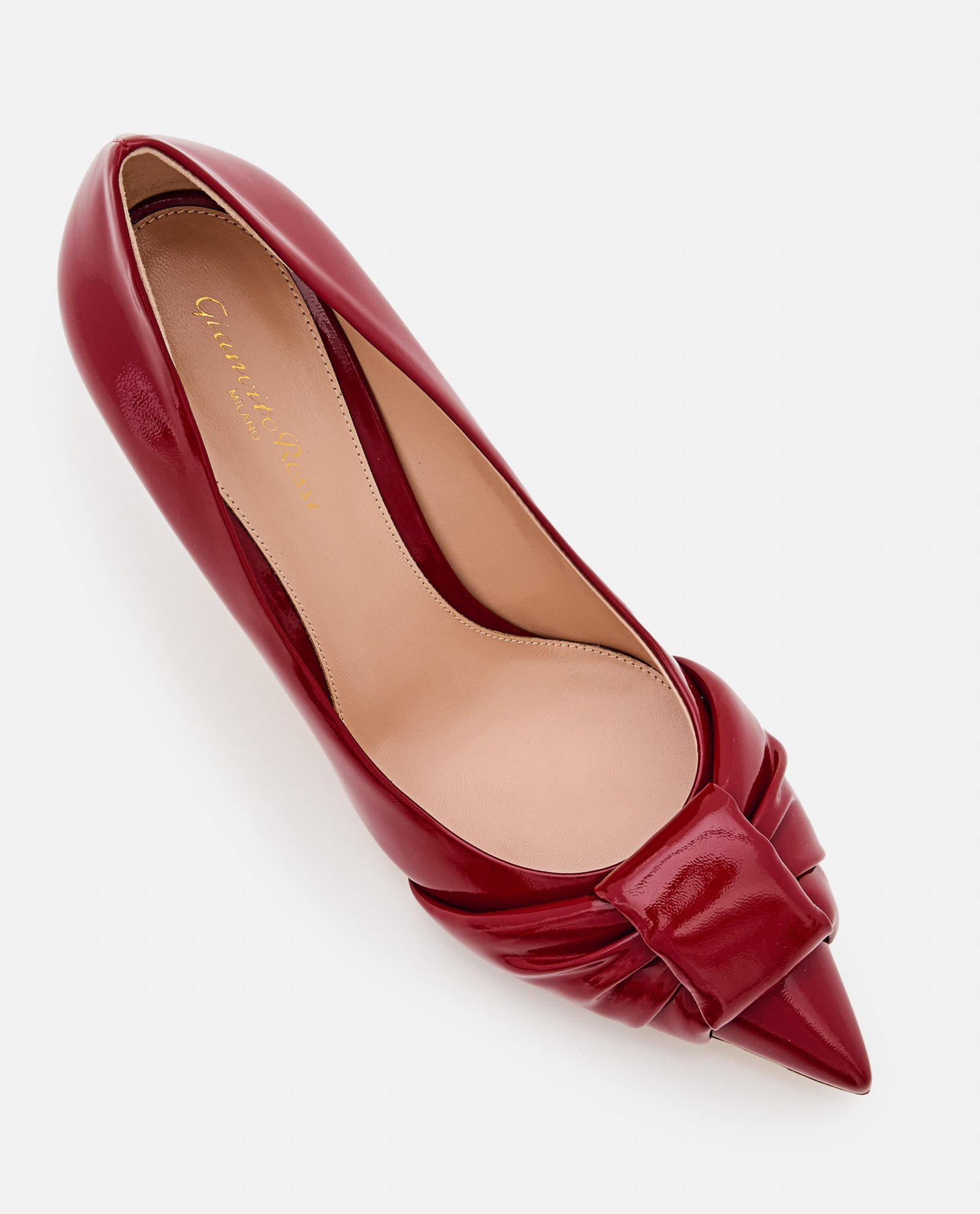 Shop Gianvito Rossi Pointed Toe Heels In Red