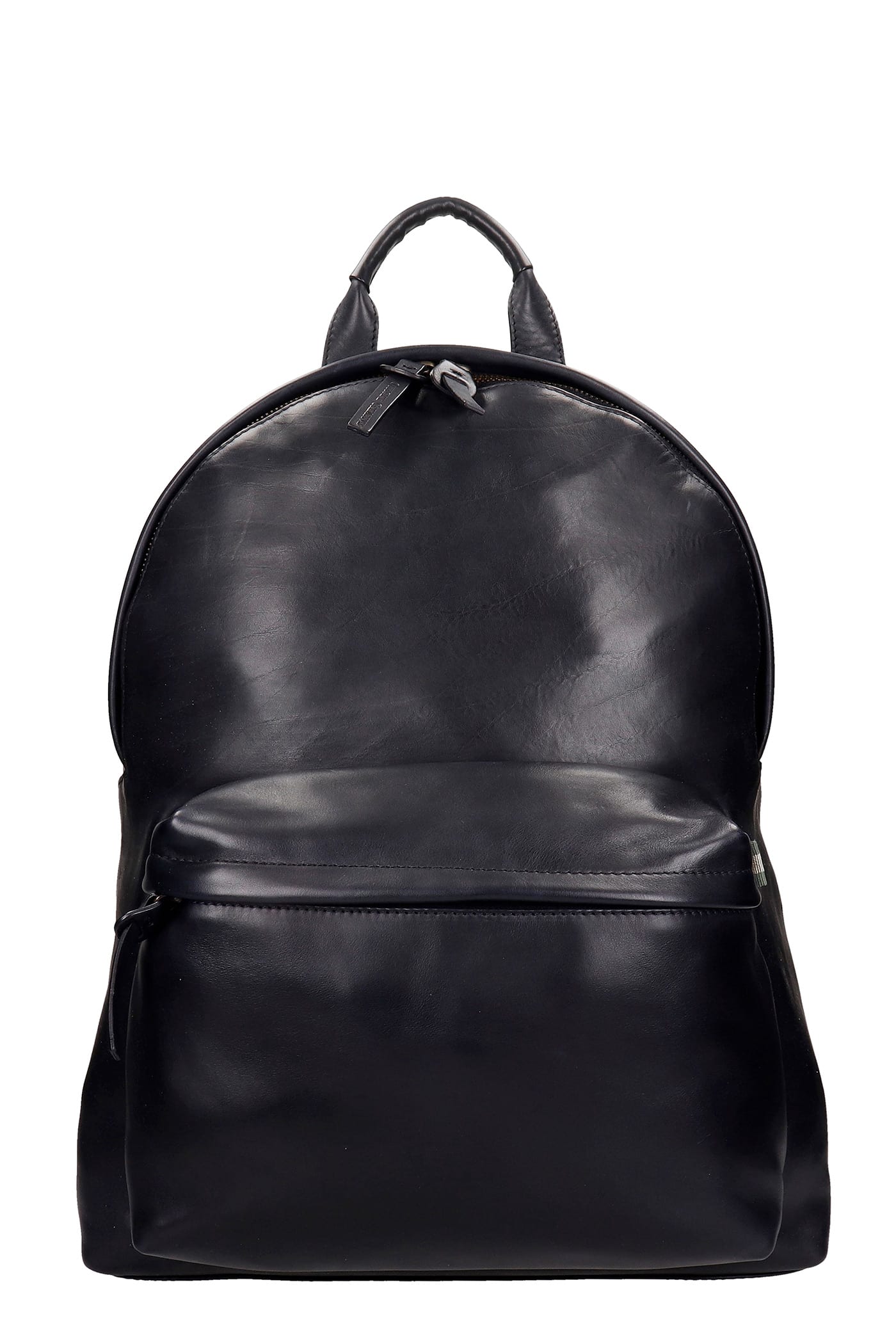Officine Creative Oc Pack Backpack In Black Leather