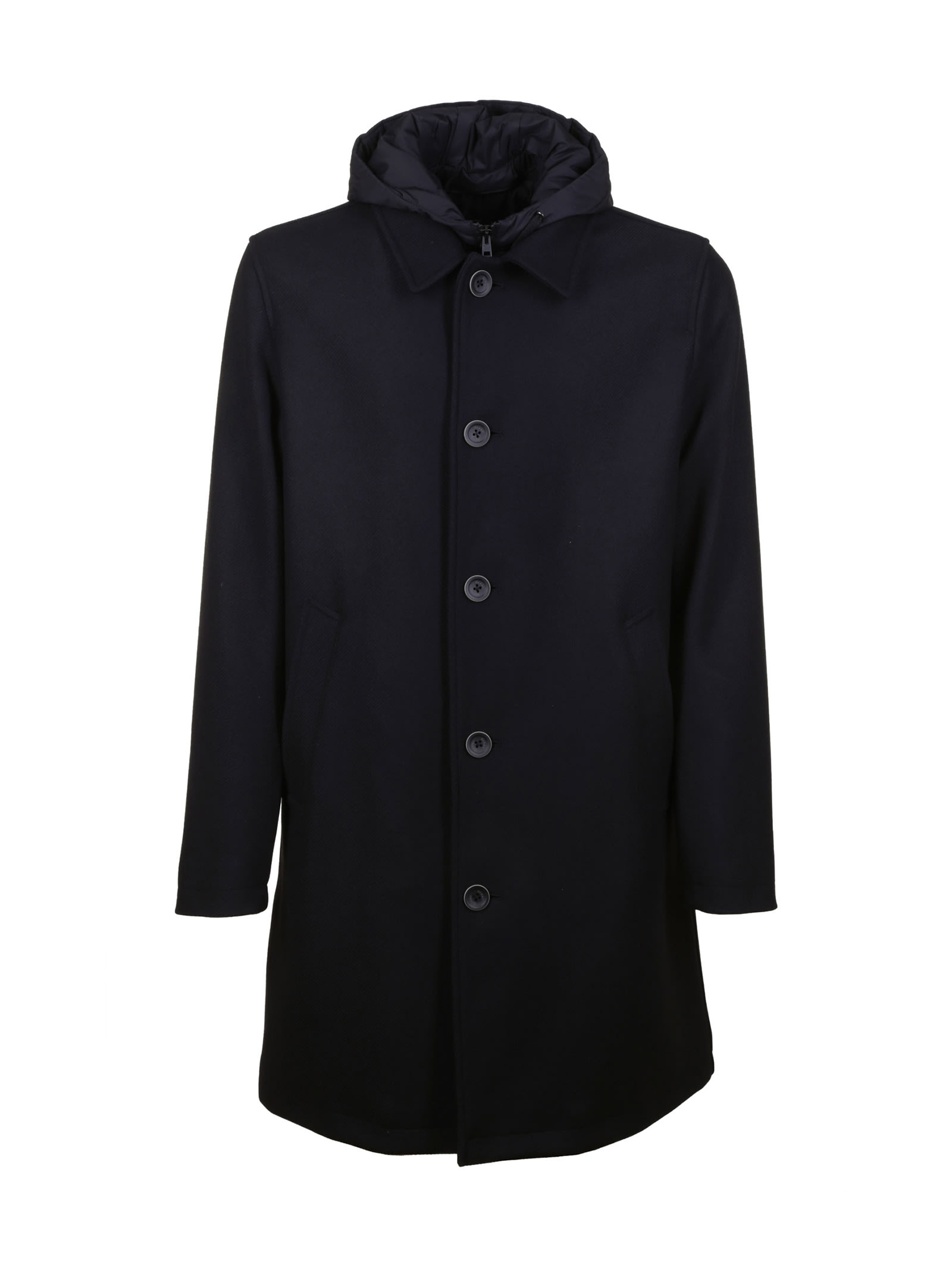 HERNO COAT IN ECOLOGICAL AND ECOAGE WOOL