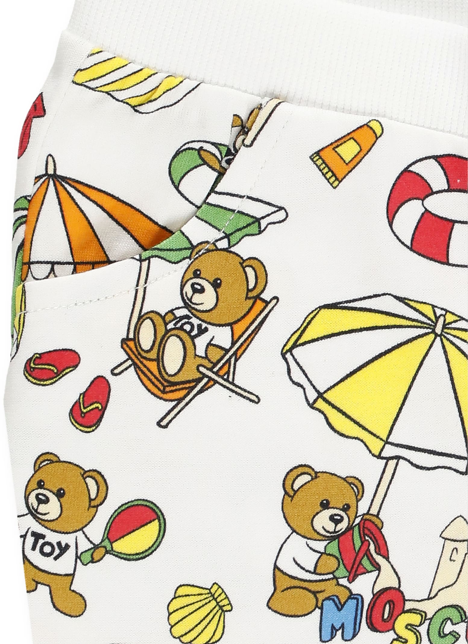 Shop Moschino Beach Teddy Bear Two Piece Set In Yellow