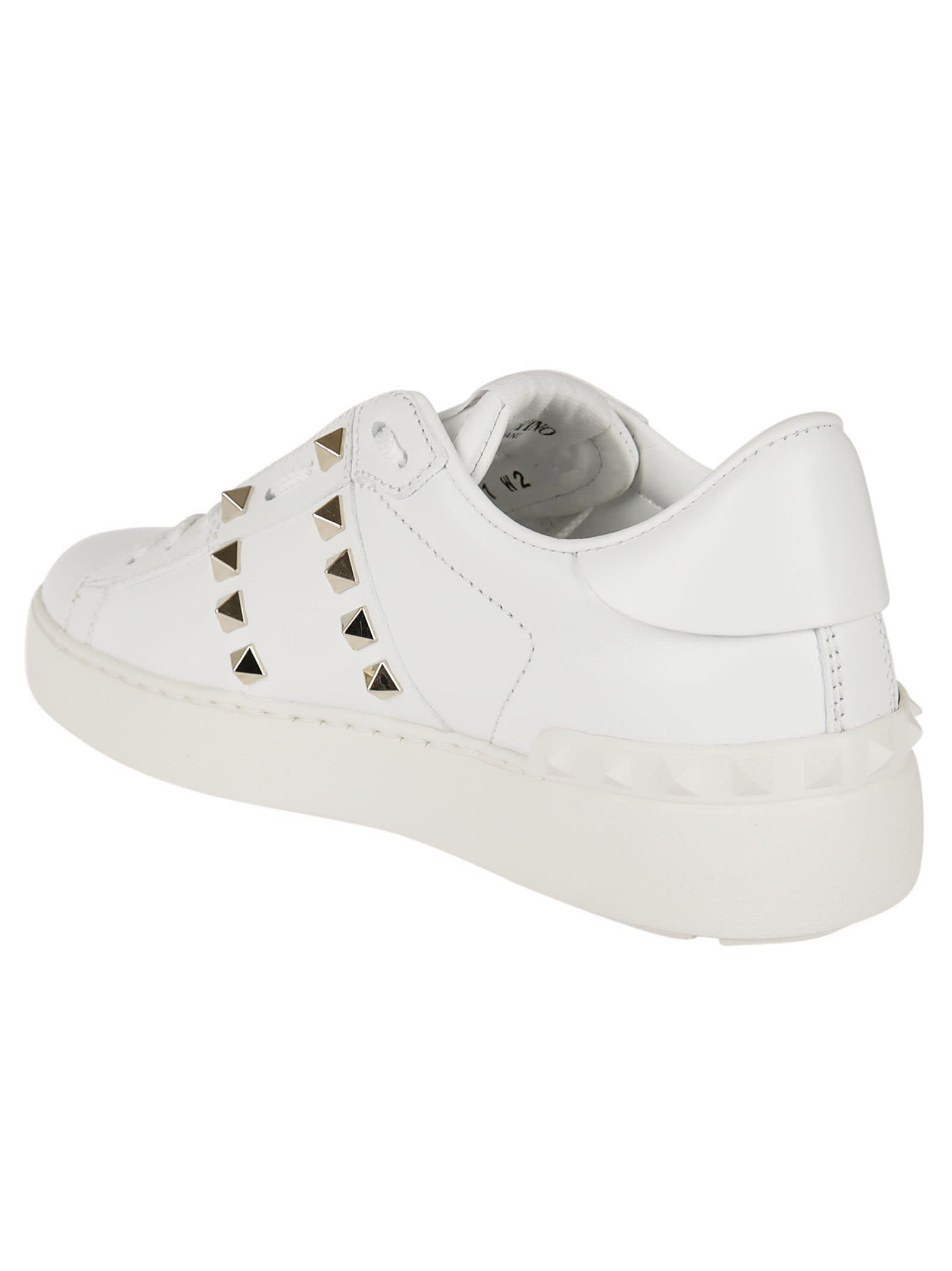 Shop Valentino Sneaker Rockstud Untitled In Bo Bianco Bianco