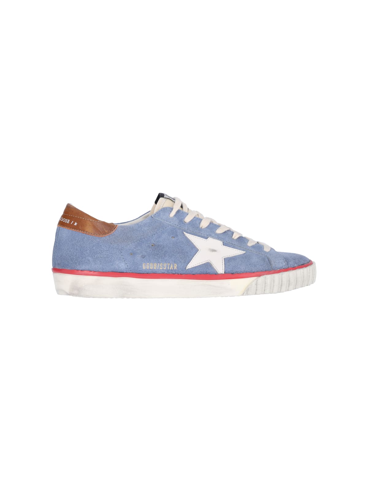 Shop Golden Goose Super Star Sneakers In Blue