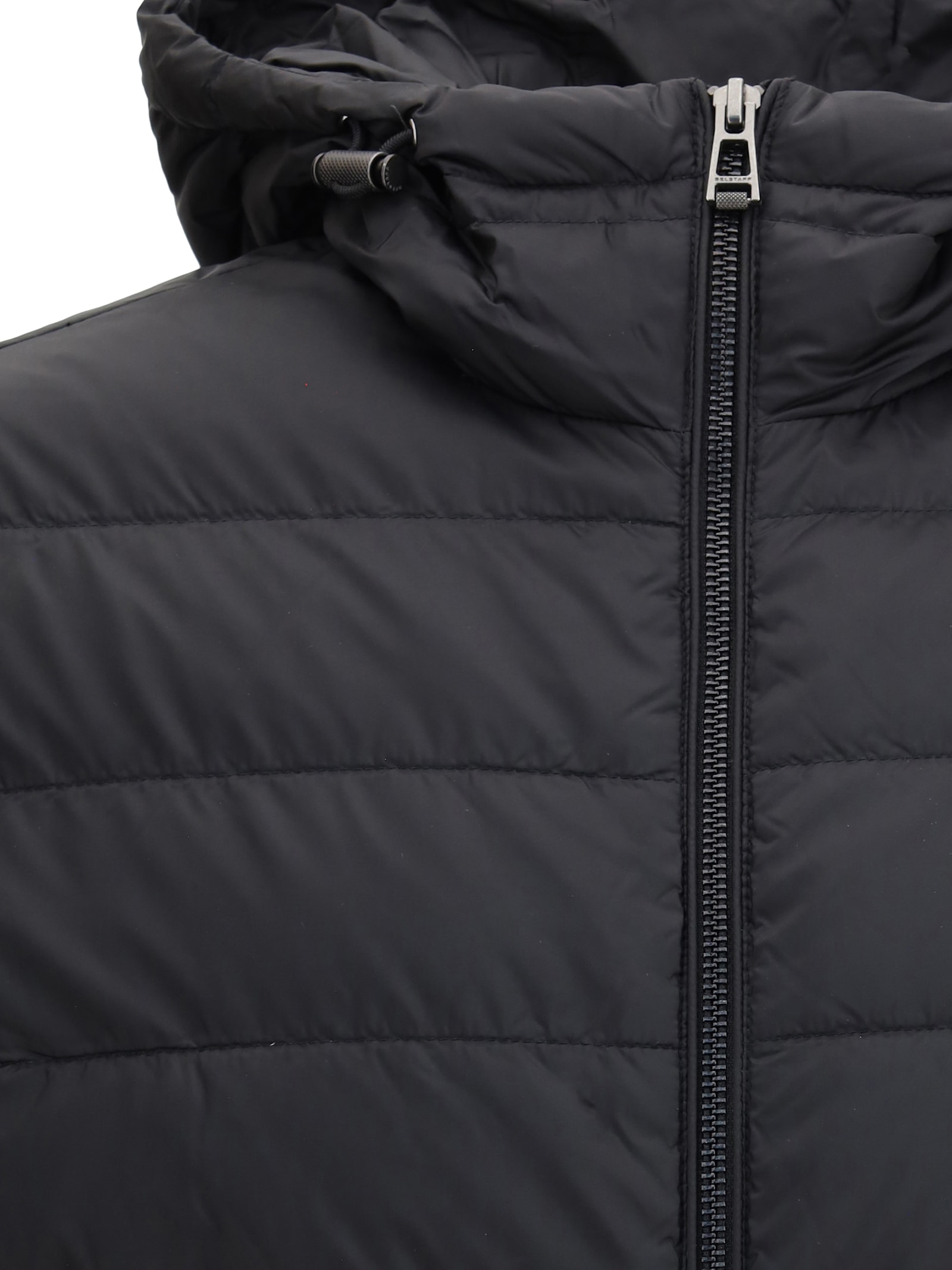 Belstaff Control Quilted Hooded Jacket In Black