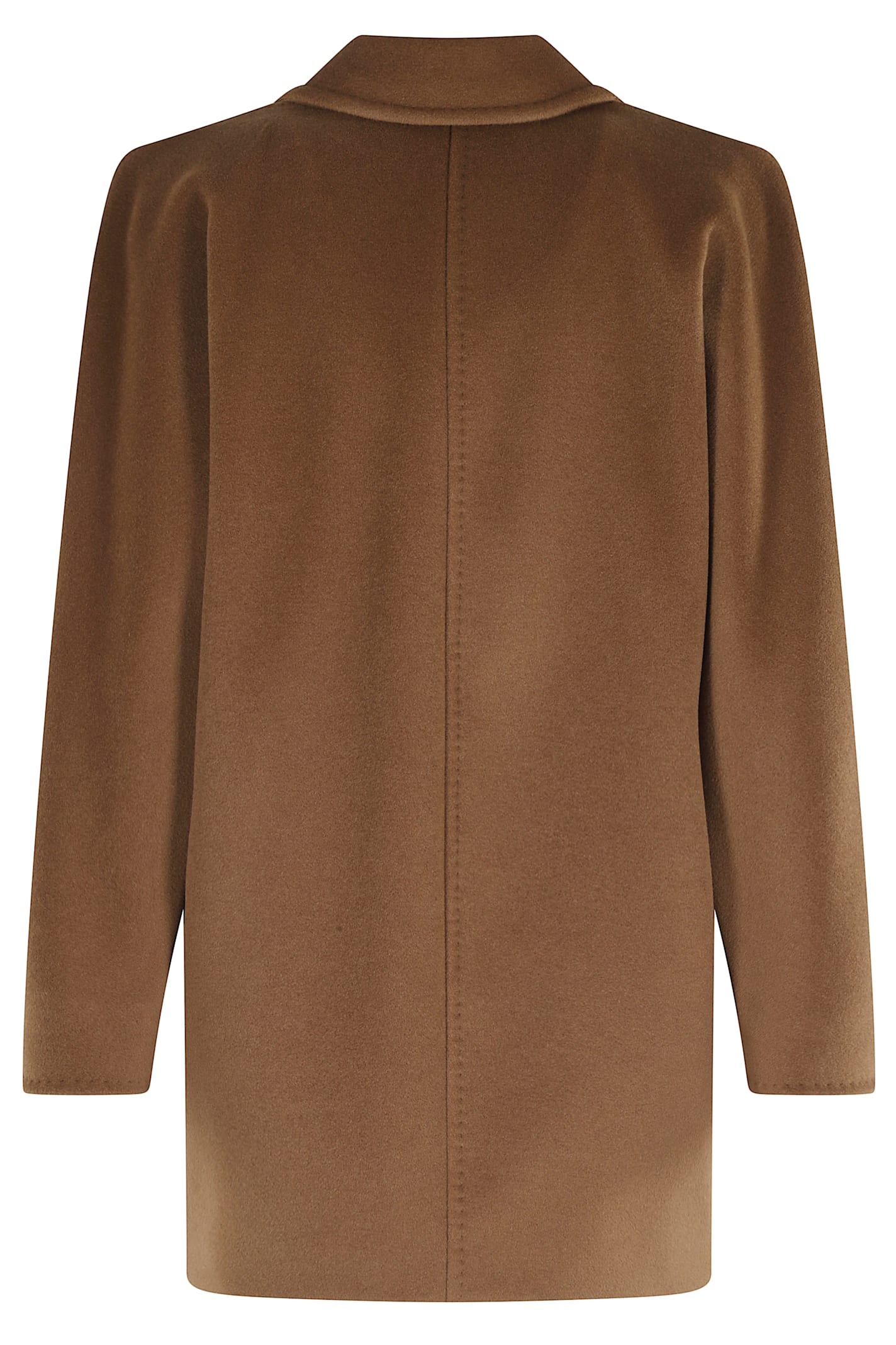 Max Mara Women Wool Double-breasted Coat In Brown