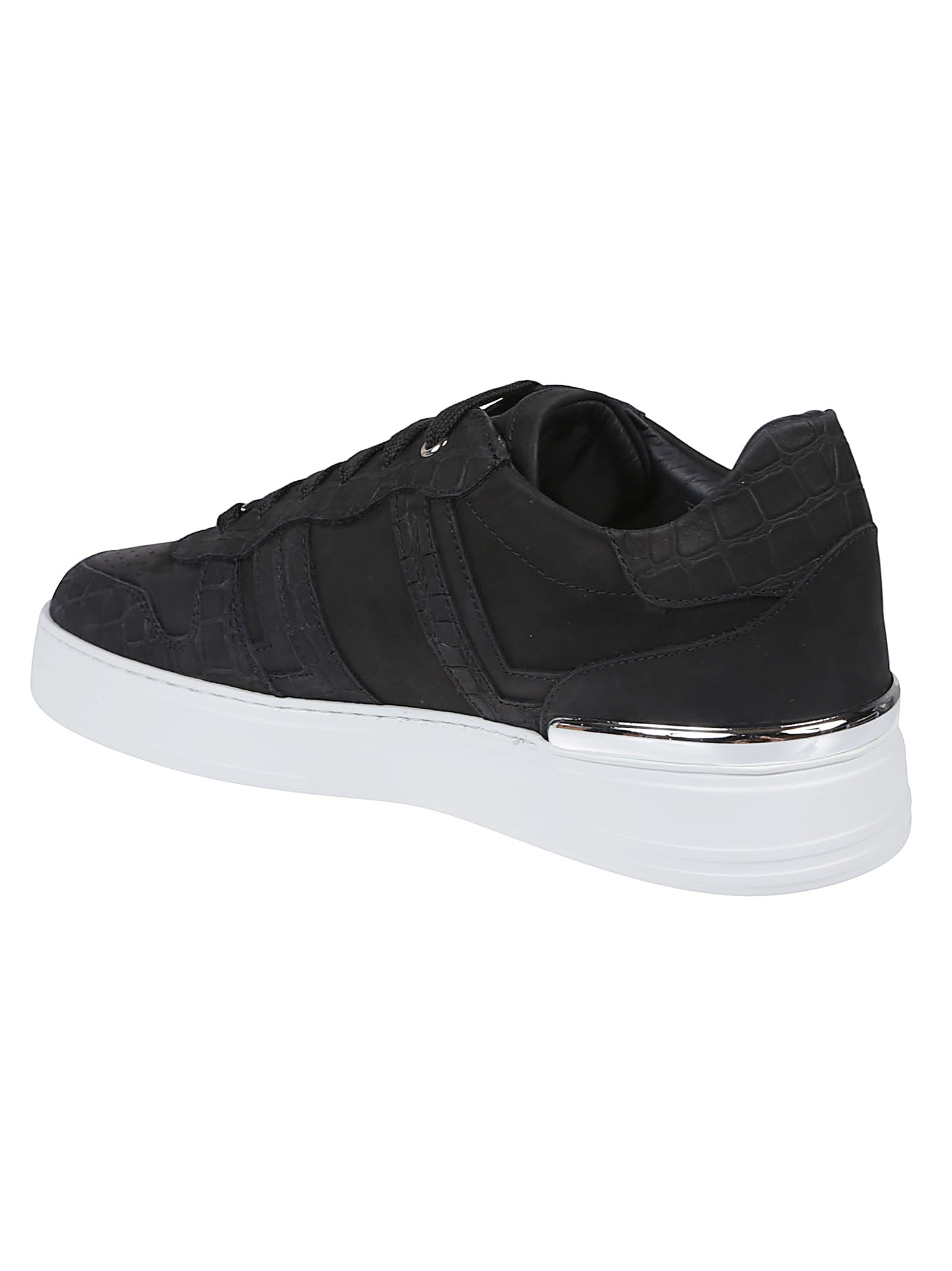 Philipp Plein Cocco Low Top Sneakers In Black